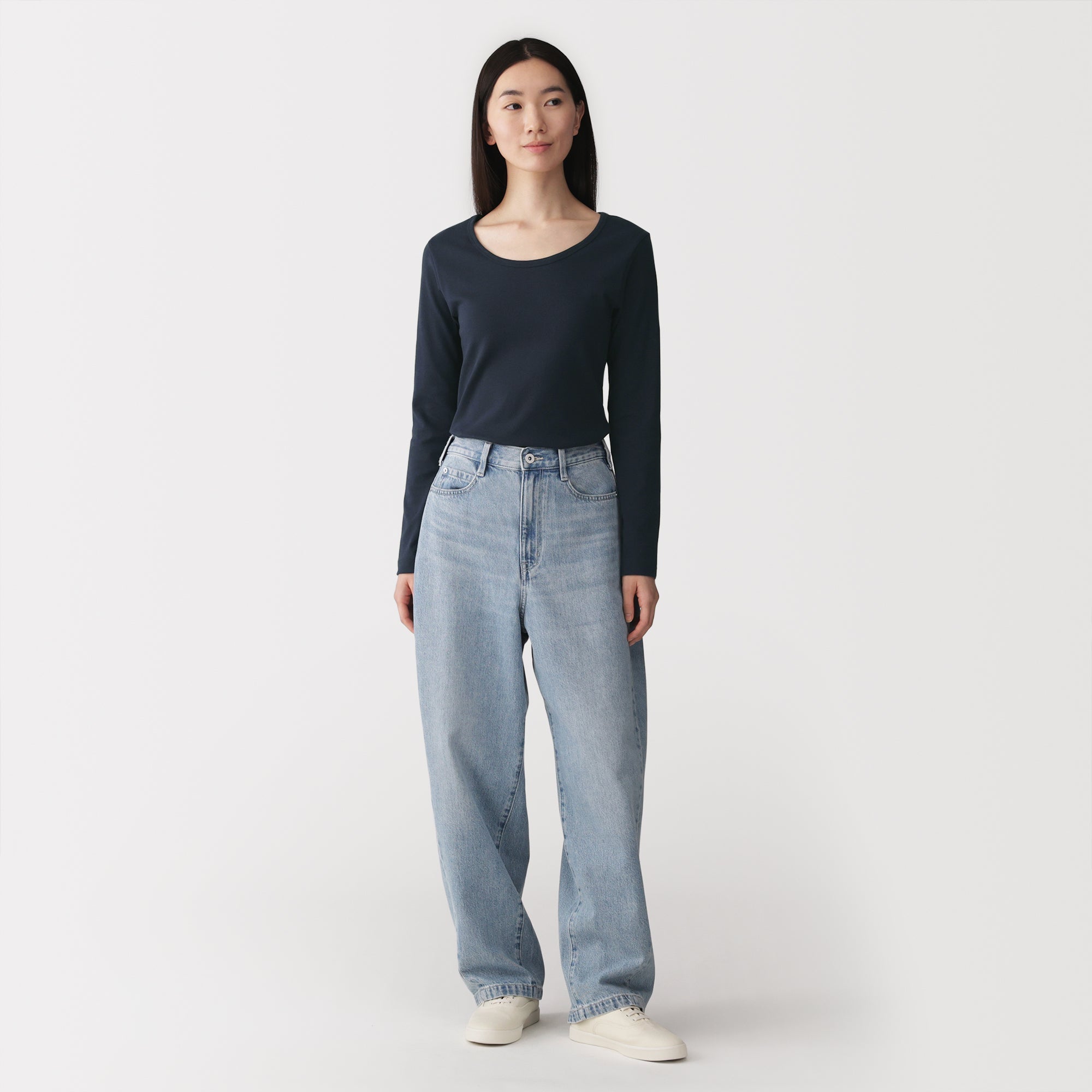 Stretch Rib Crewneck T-Shirt