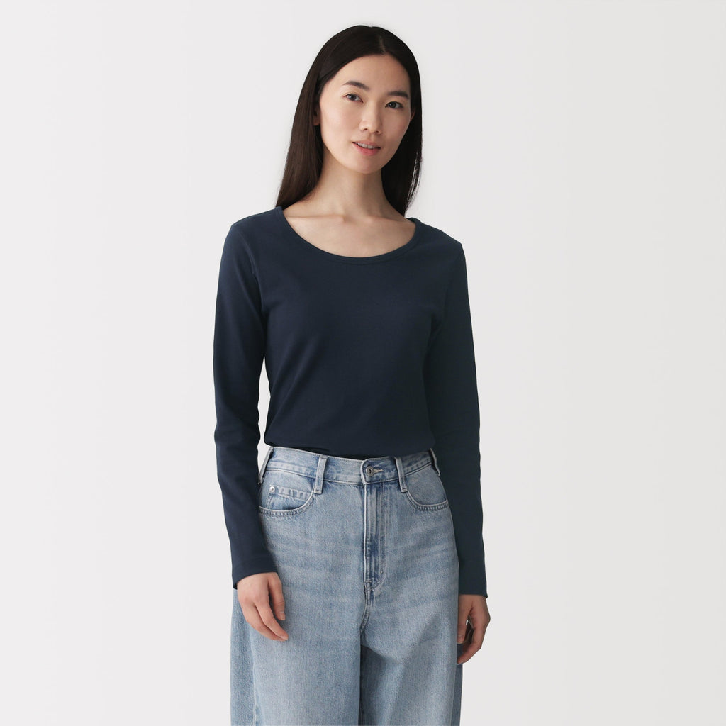 Stretch Rib Crewneck T-Shirt