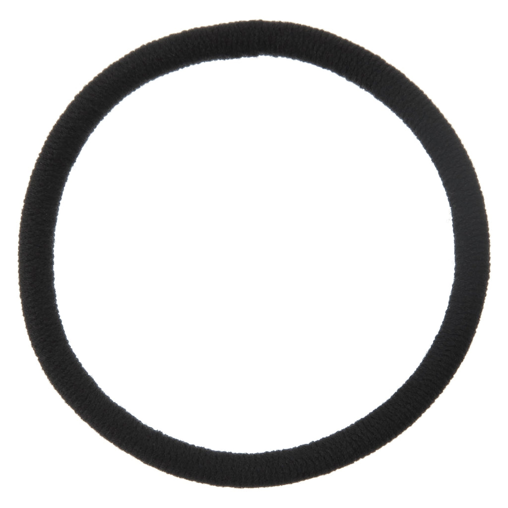 Thick Rubber Hair Band Black 1 pc