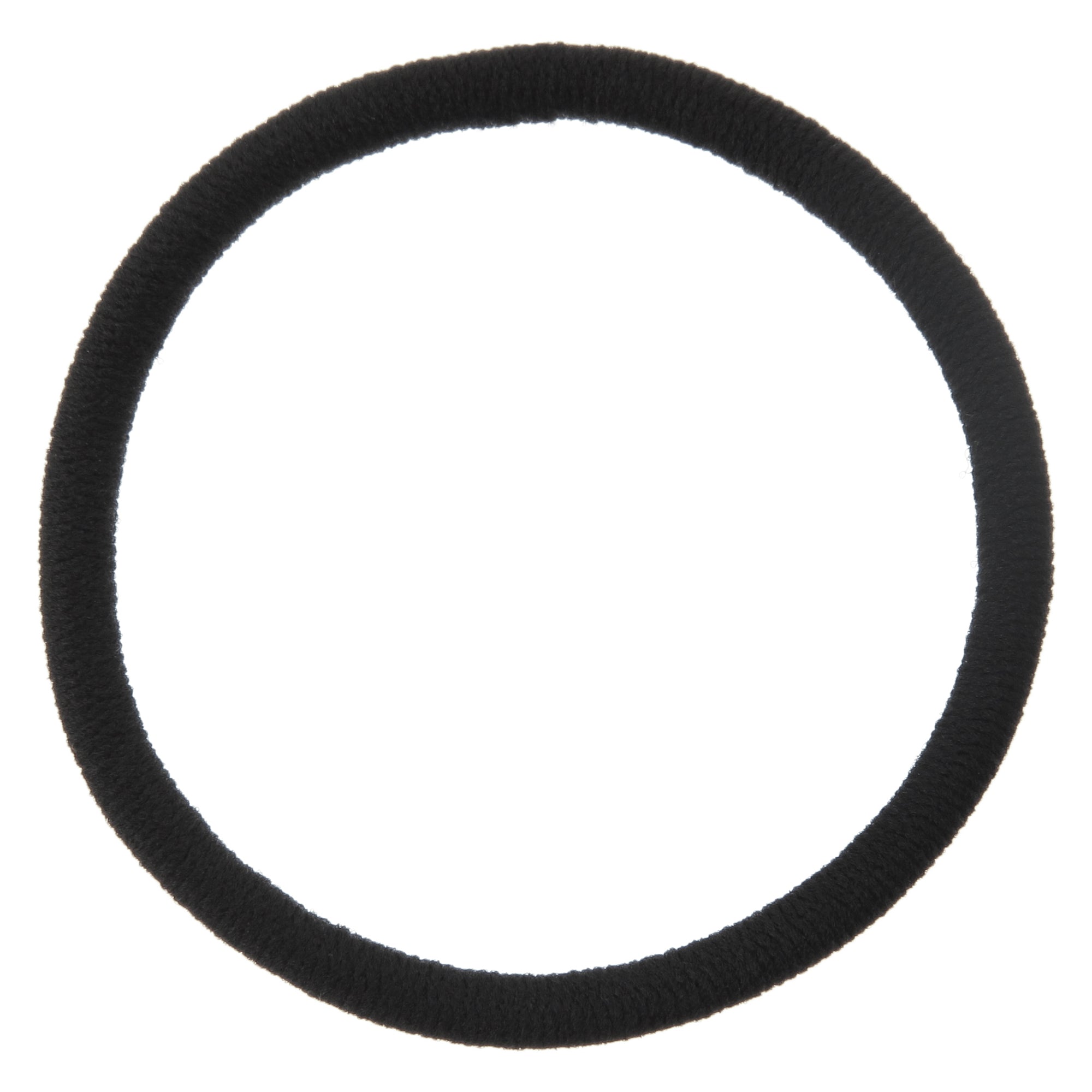 Thick Rubber Hair Band Black 1 pc