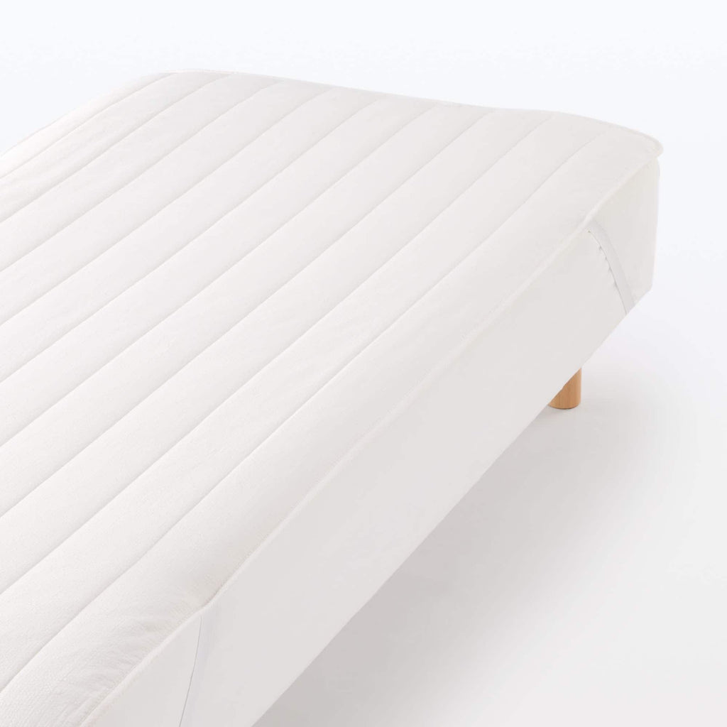 Cotton Seersucker Quilted Pad - Queen