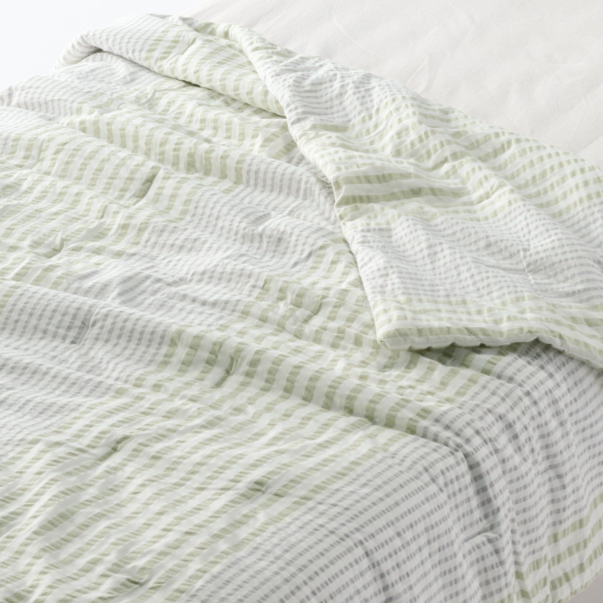 Cotton Seersucker Thin Duvet - Queen