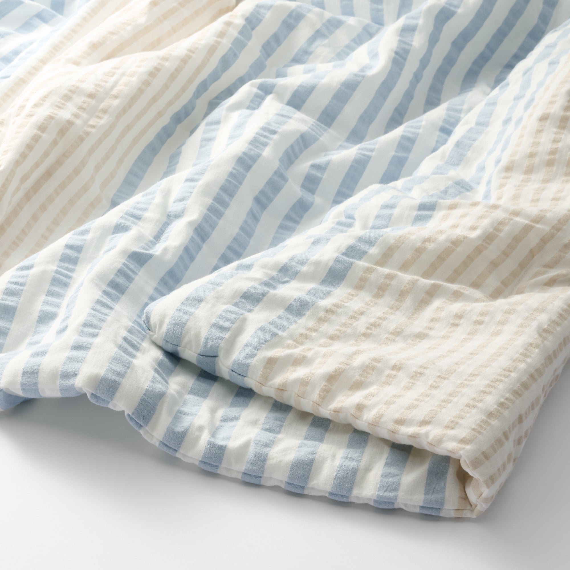Cotton Seersucker Thin Duvet - Queen