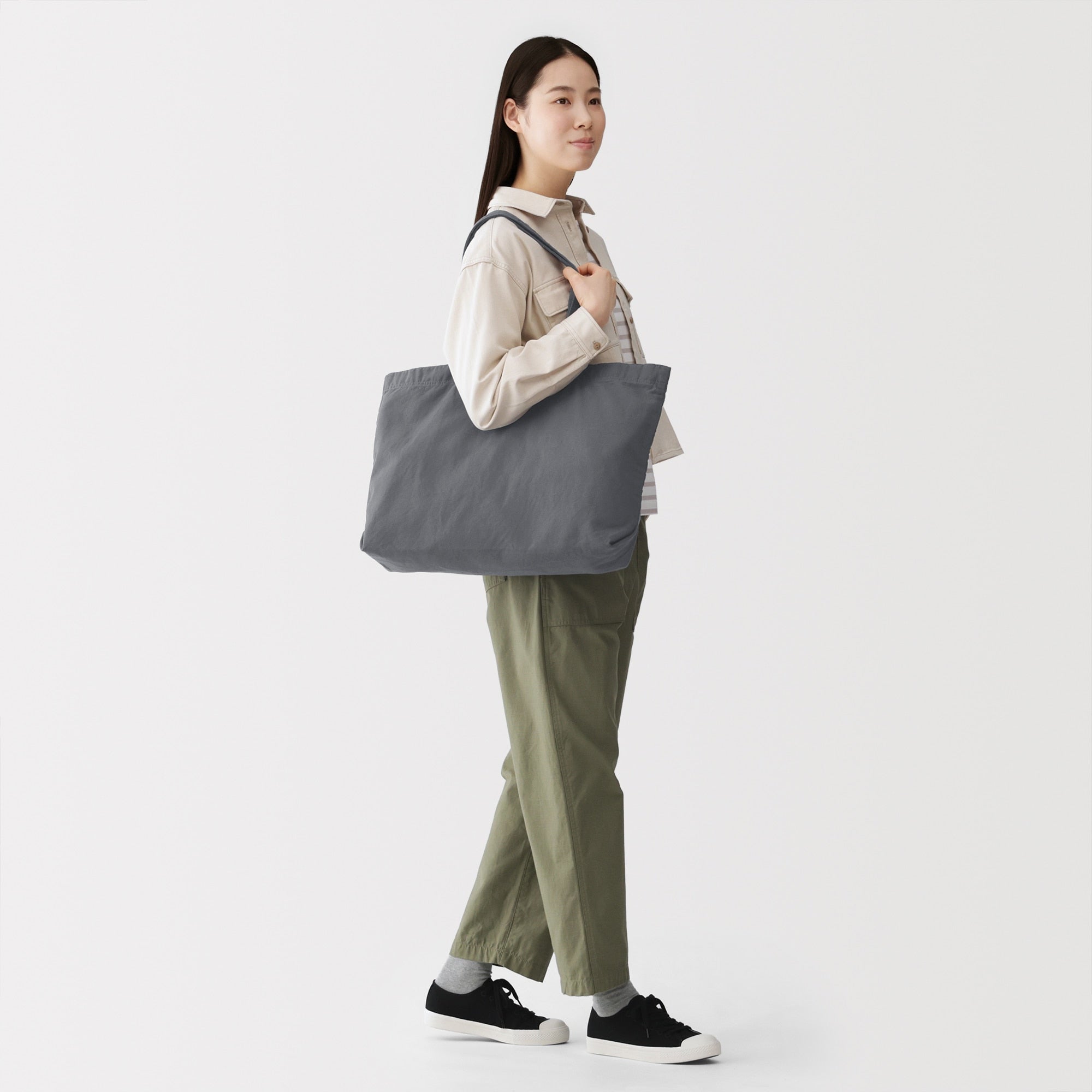 Cotton Wide Tote Bag
