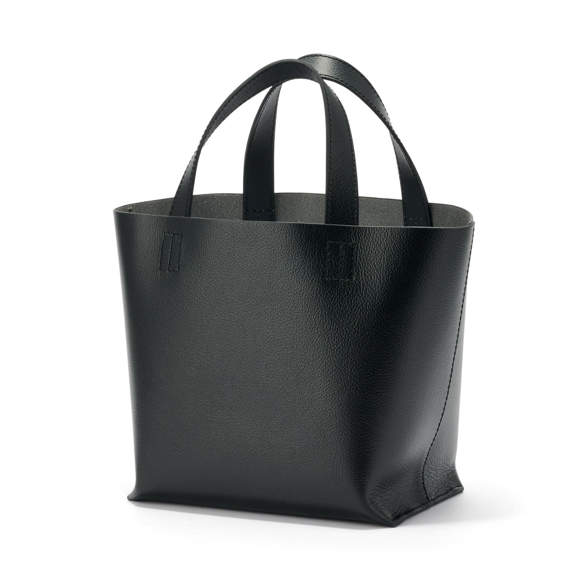 Tanned Leather Mini Tote Bag