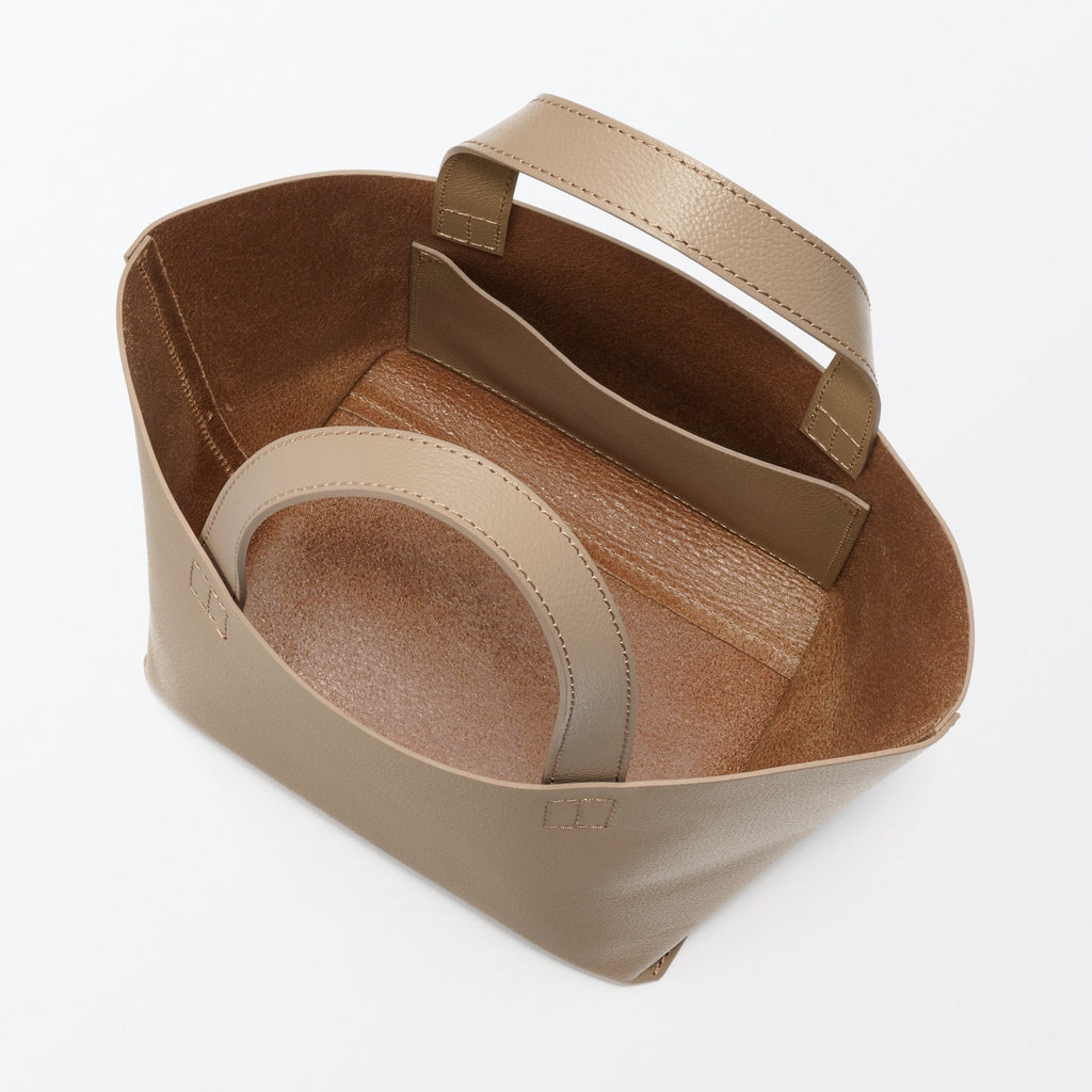 Tanned Leather Mini Tote Bag