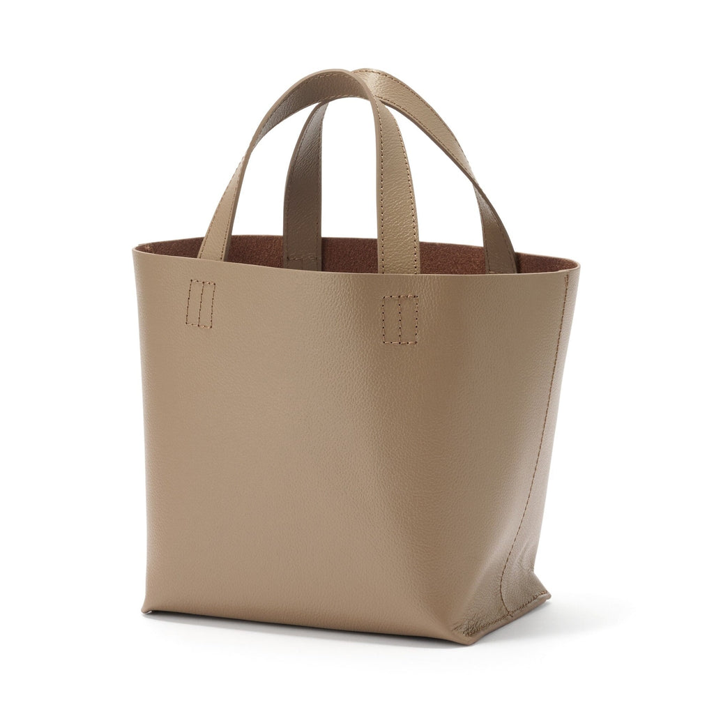 Tanned Leather Mini Tote Bag