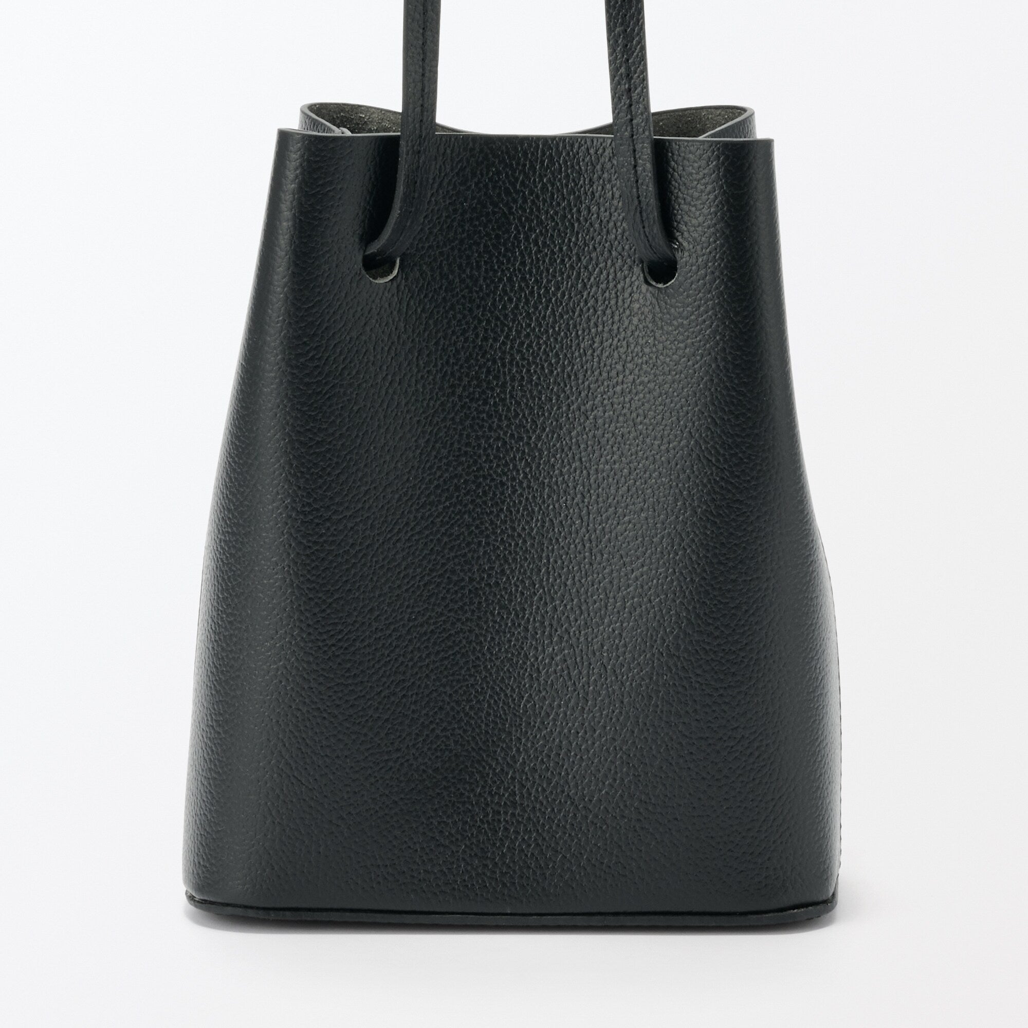 Tanned Leather Drawstring Bag