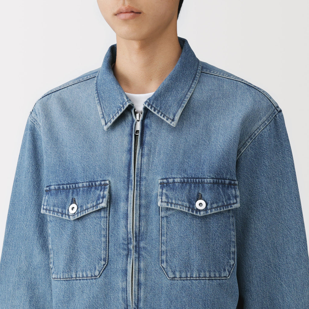 Kapok Blend Denim Blouson