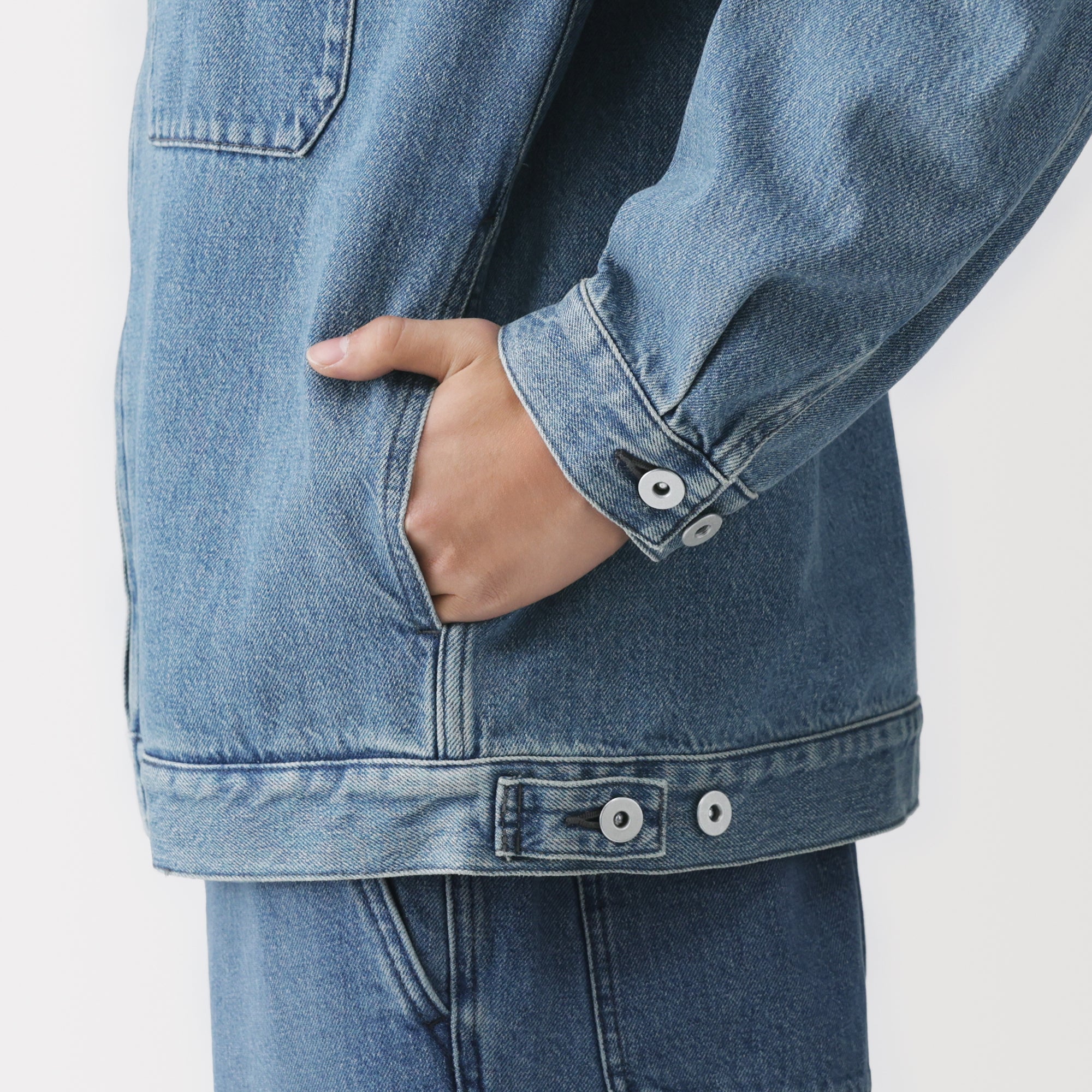 Kapok Blend Denim Blouson