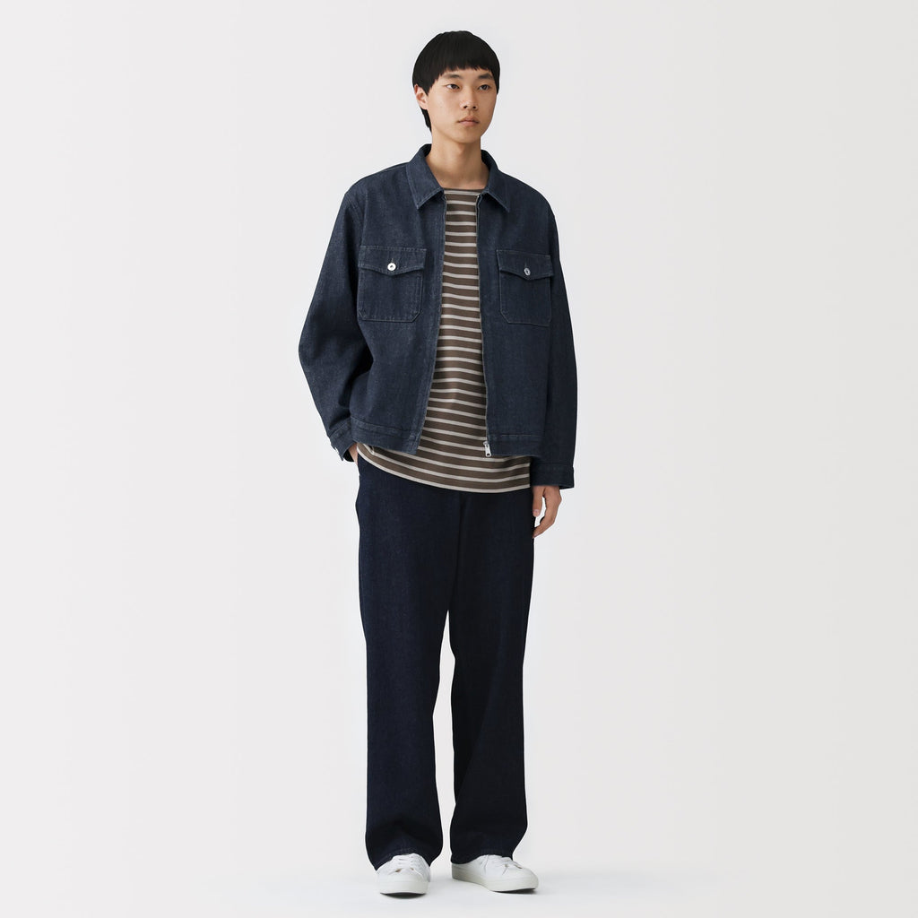 Kapok Blend Denim Blouson