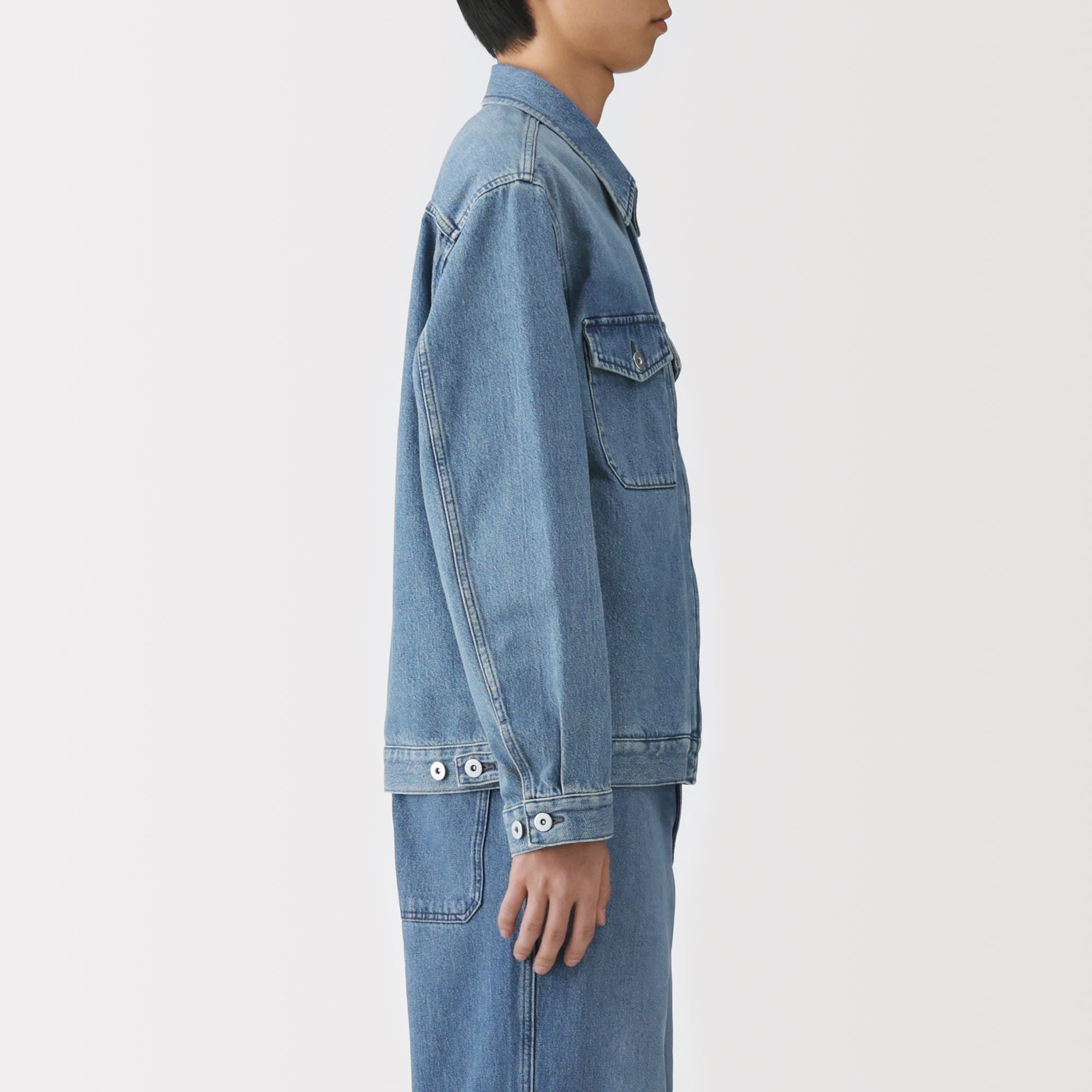 Kapok Blend Denim Blouson