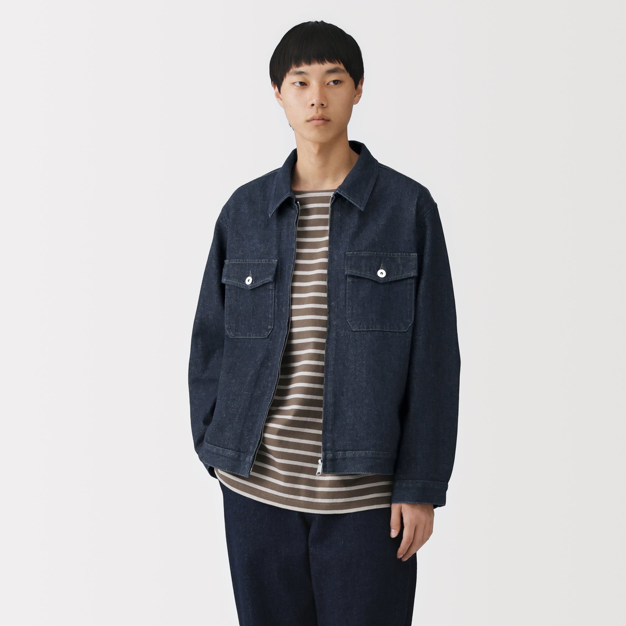 Kapok Blend Denim Blouson