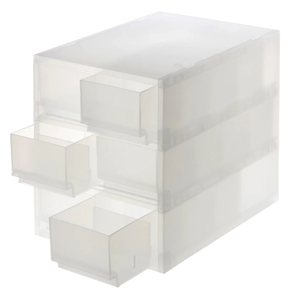 Polypropylene Case Shallow 6 Drawers with 3 Partitions
