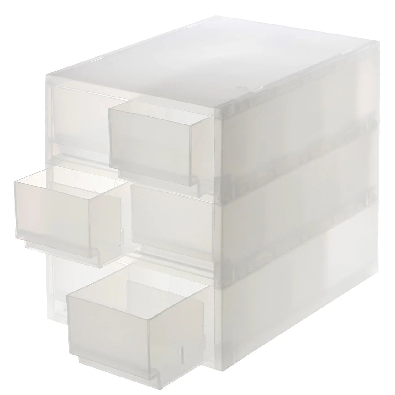Polypropylene Case Shallow 6 Drawers with 3 Partitions