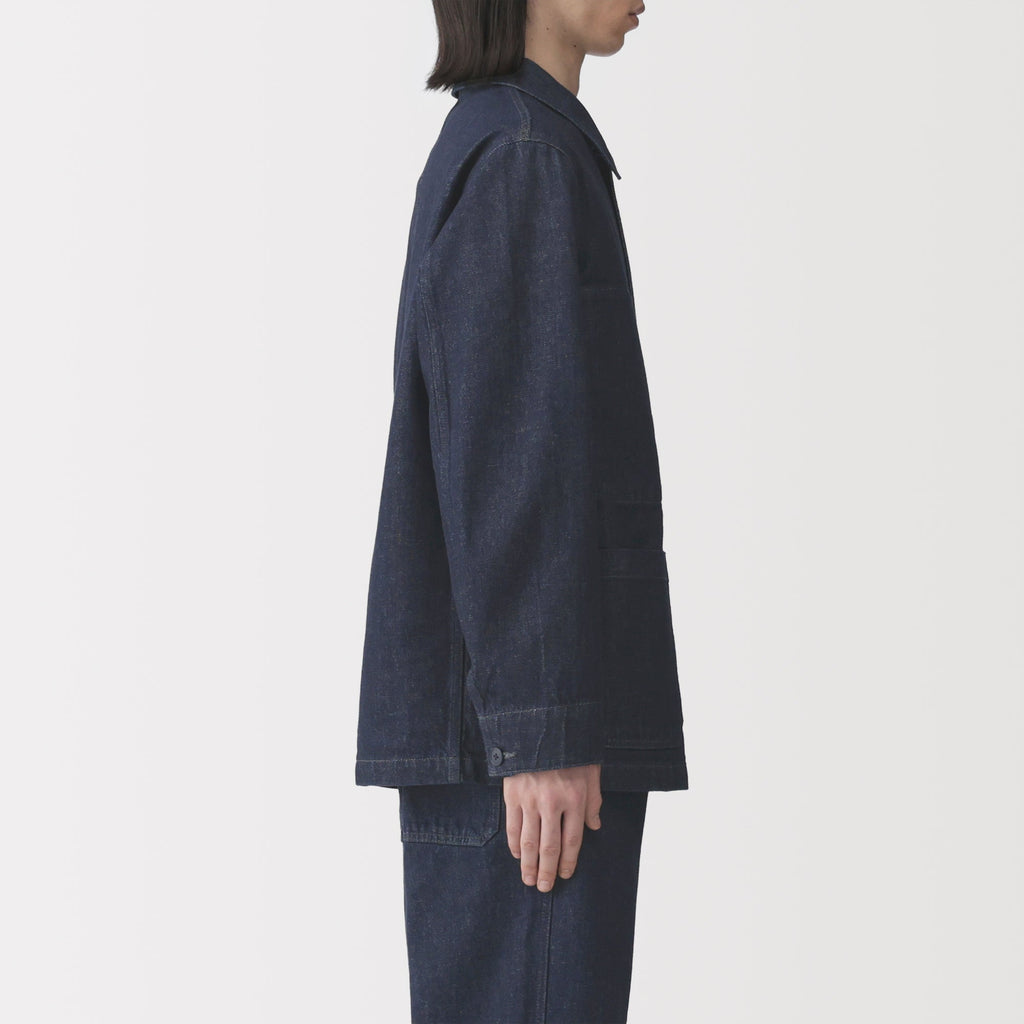Kapok Blend Denim Coverall Jacket