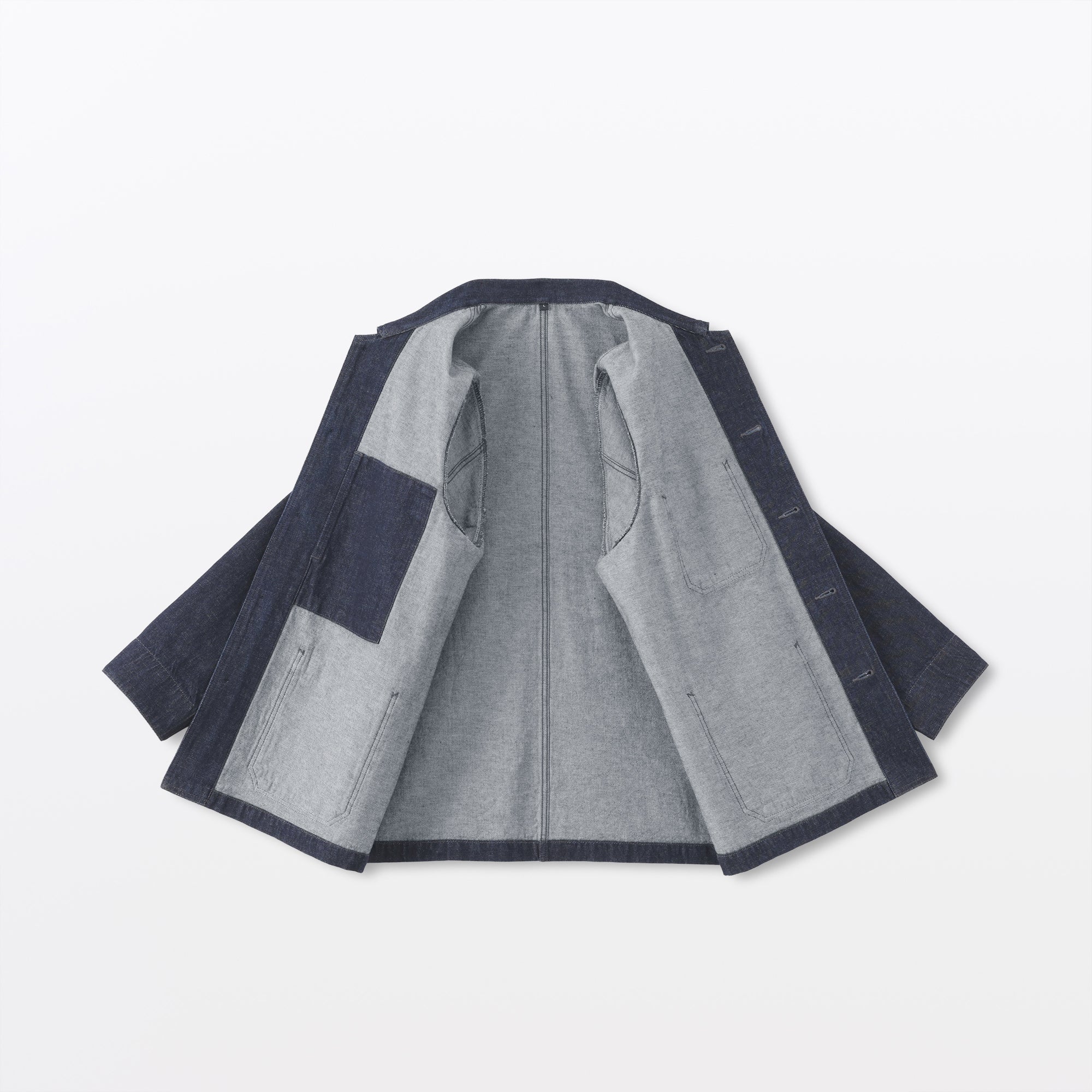 Kapok Blend Denim Coverall Jacket