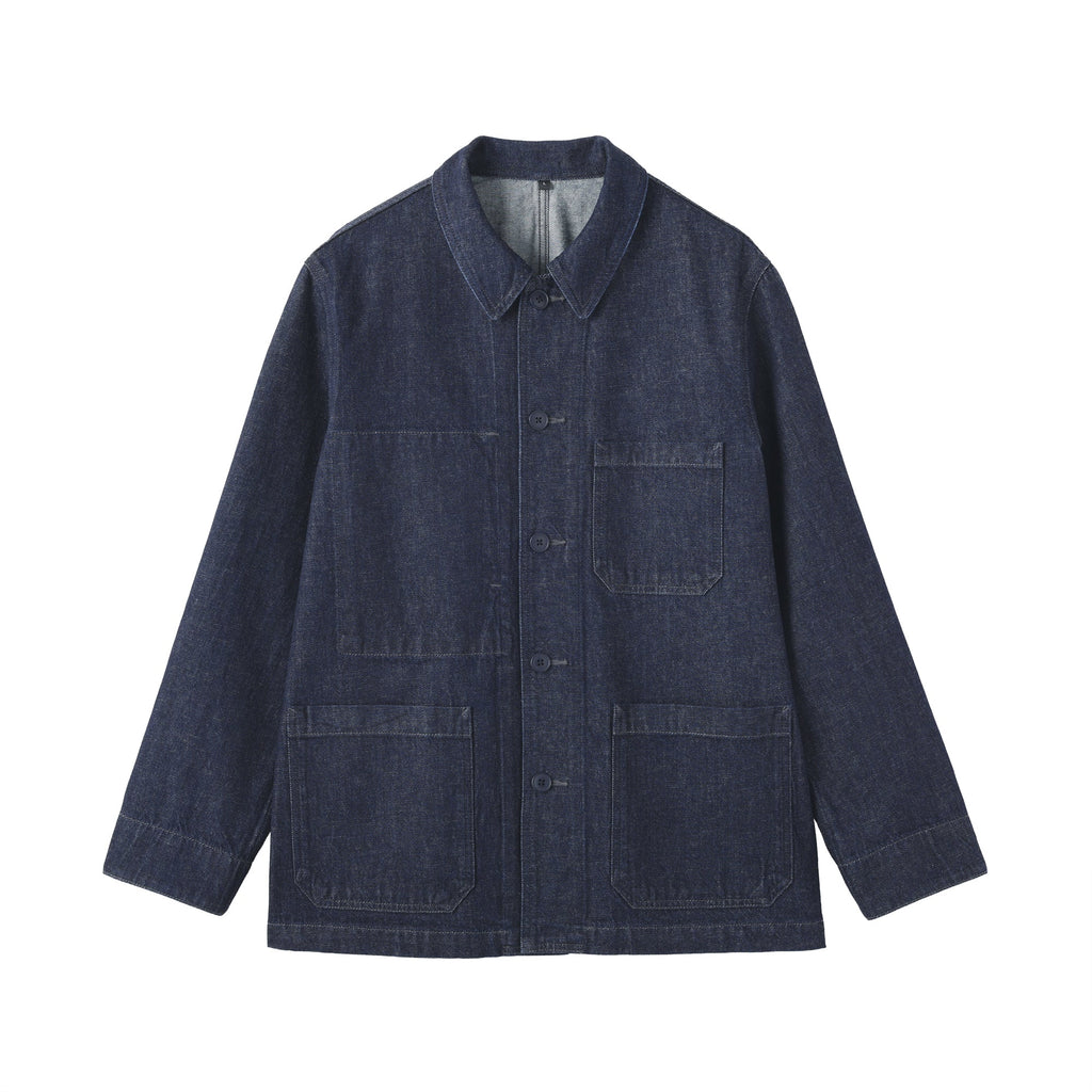 Kapok Blend Denim Coverall Jacket