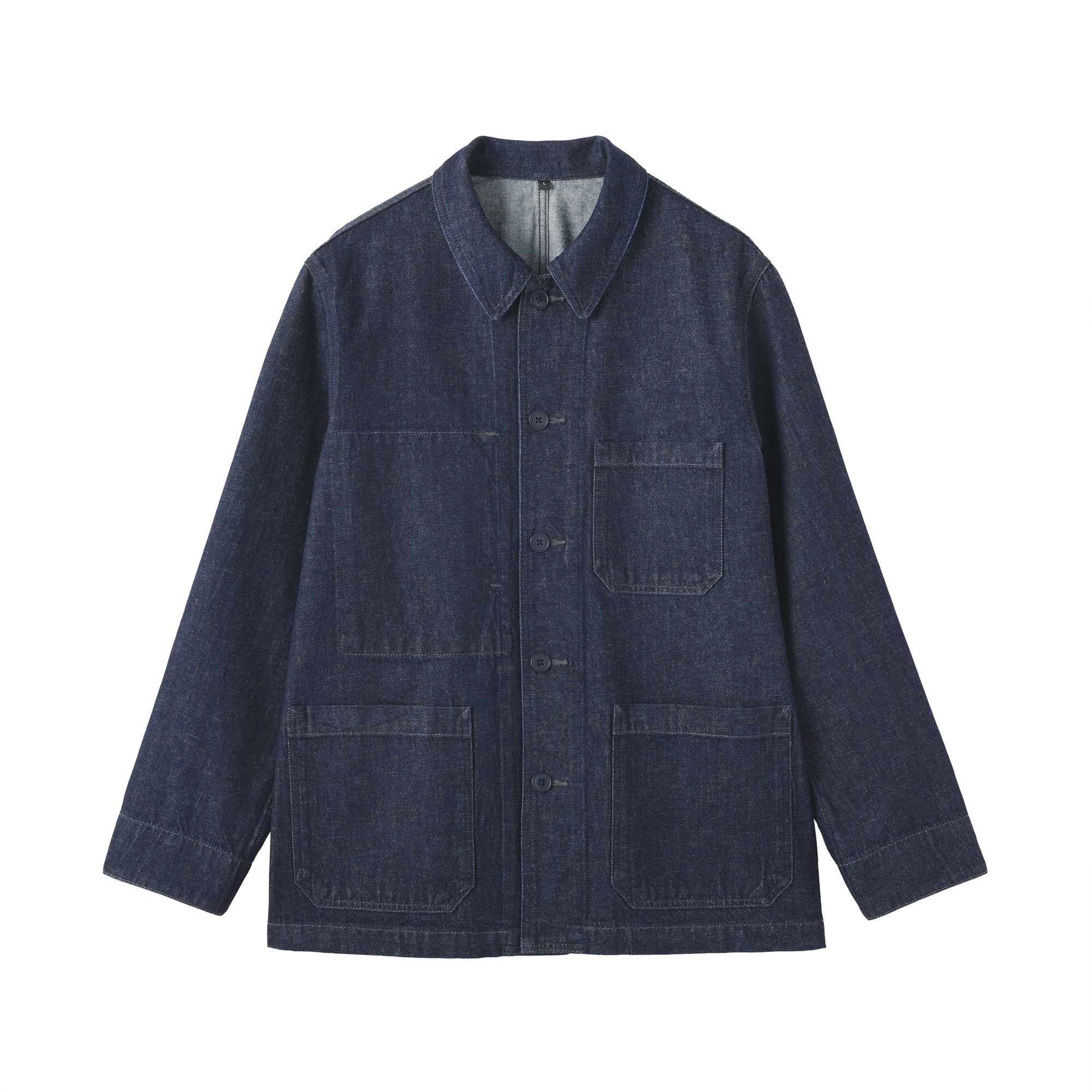 Kapok Blend Denim Coverall Jacket
