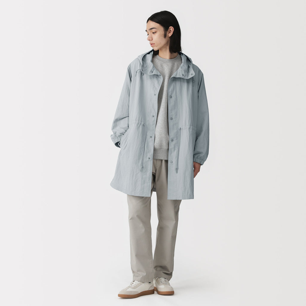 Water Repellent Hooded Coat