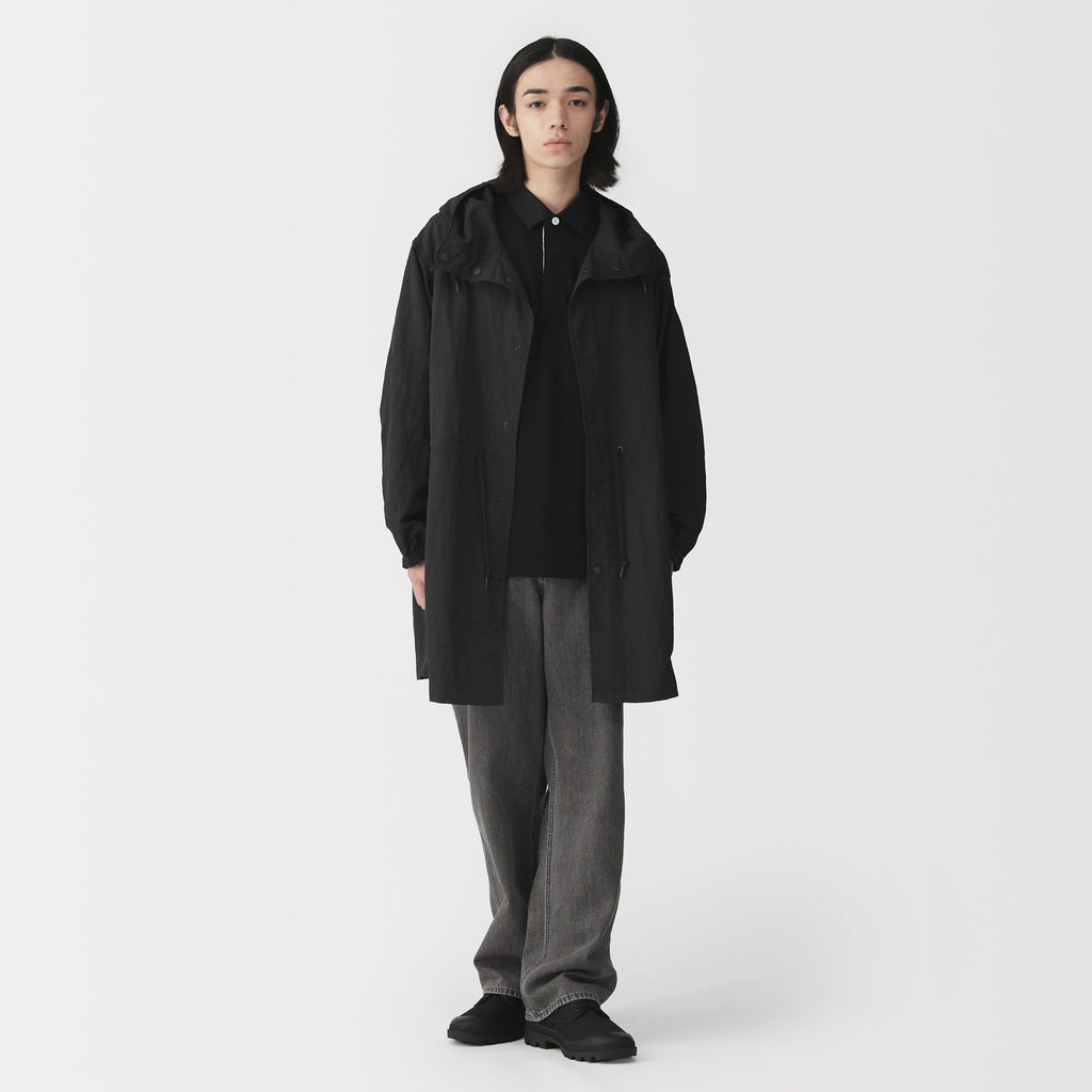 Water Repellent Hooded Coat