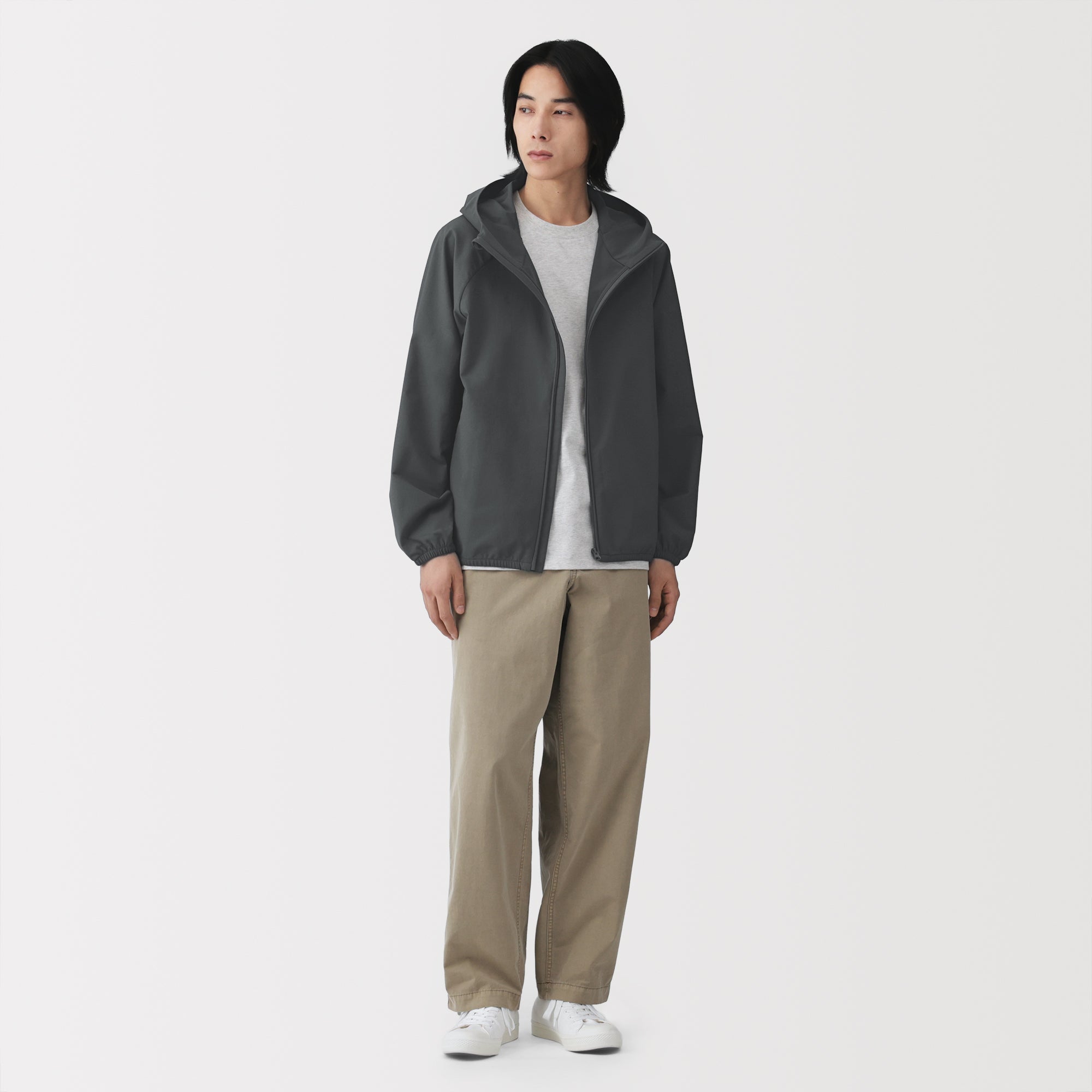 Water Repellent Zip Hoodie