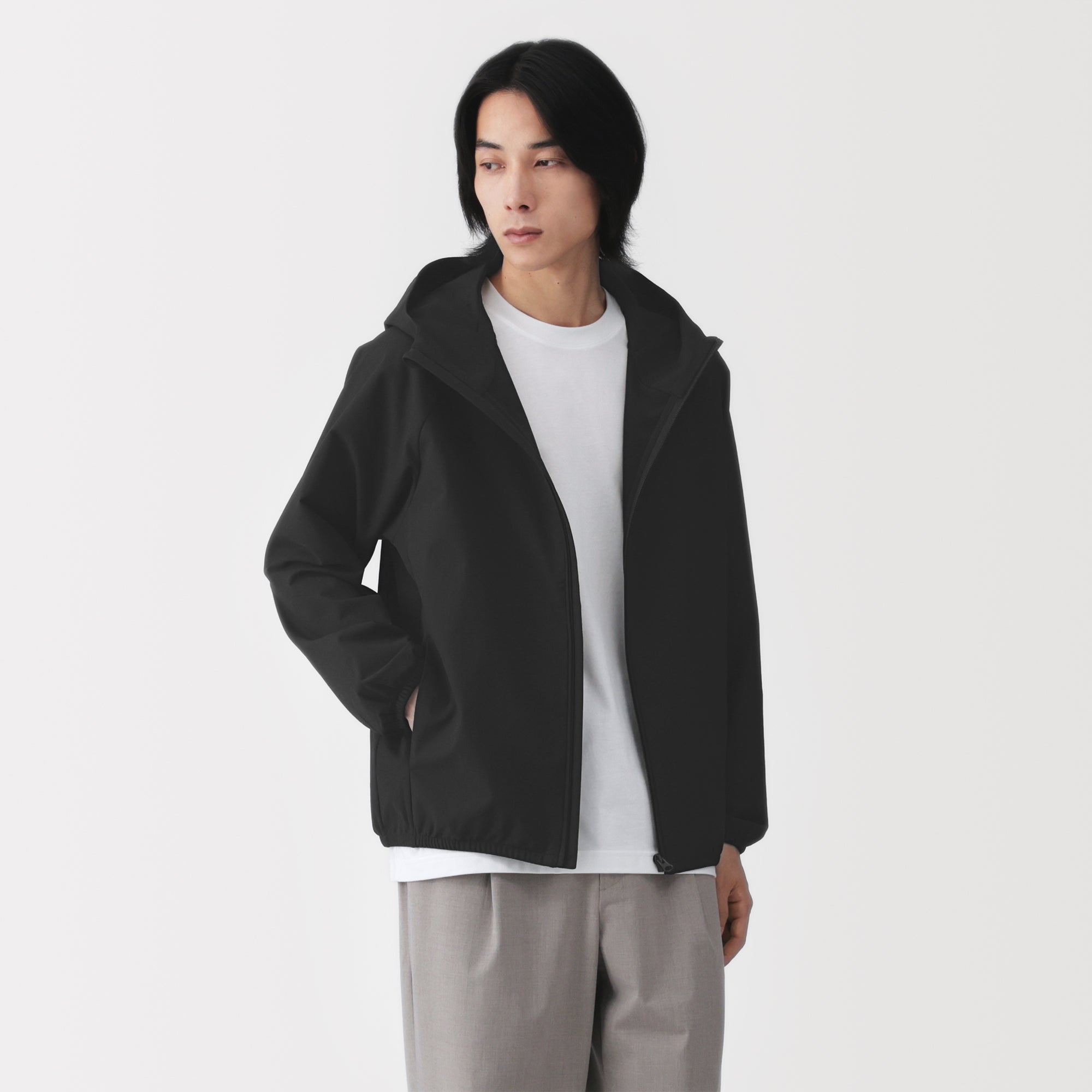 Water Repellent Zip Hoodie
