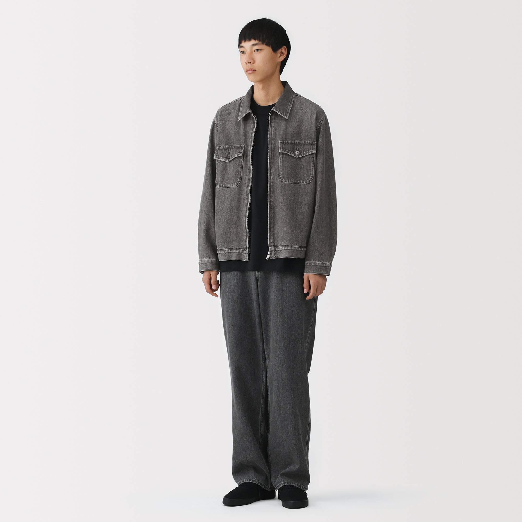 Kapok Blend Denim Blouson