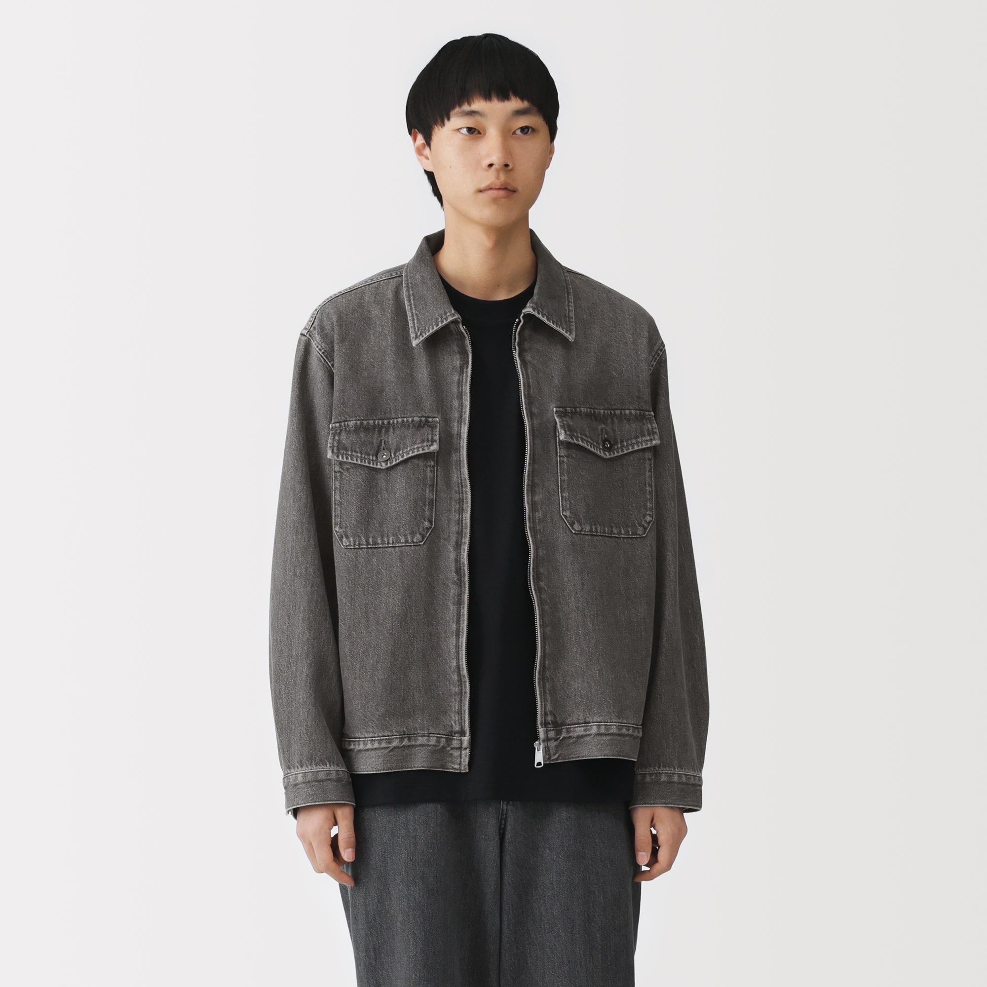 Kapok Blend Denim Blouson
