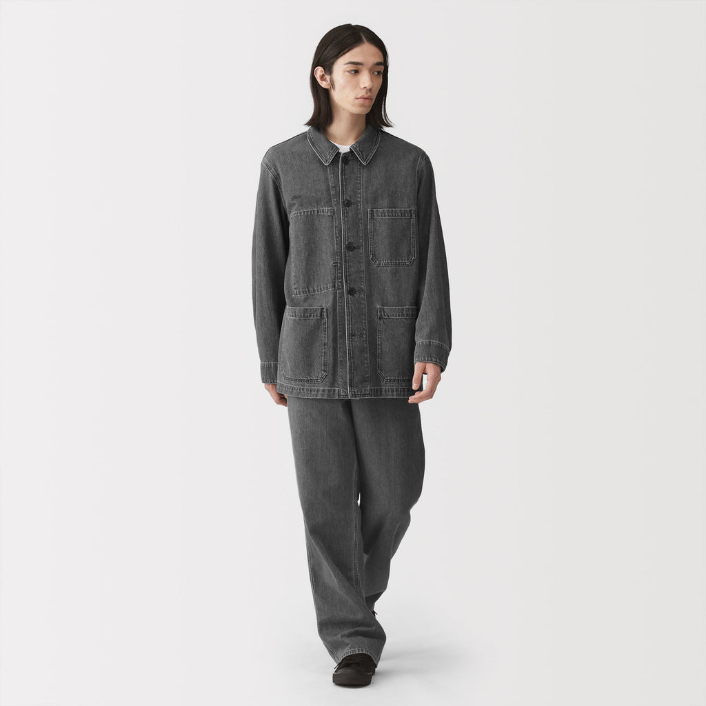 Kapok Blend Denim Coverall Jacket