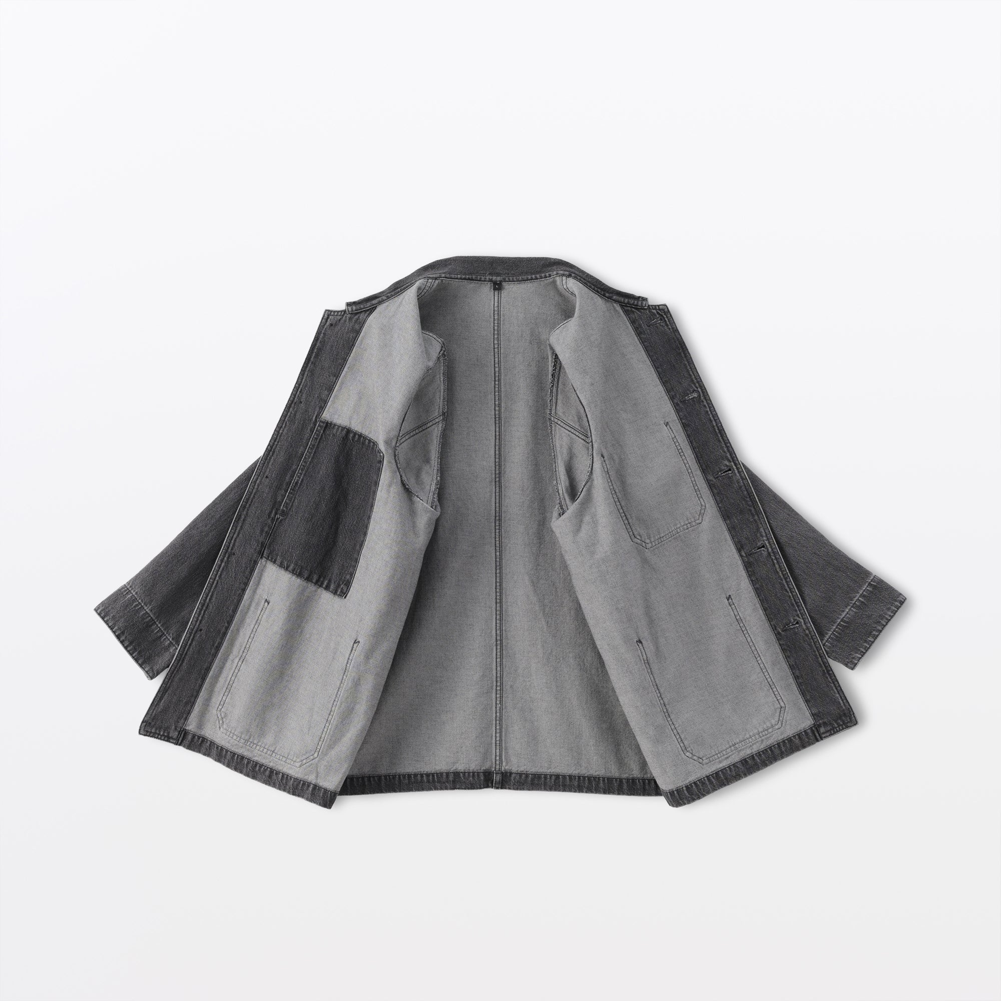 Kapok Blend Denim Coverall Jacket