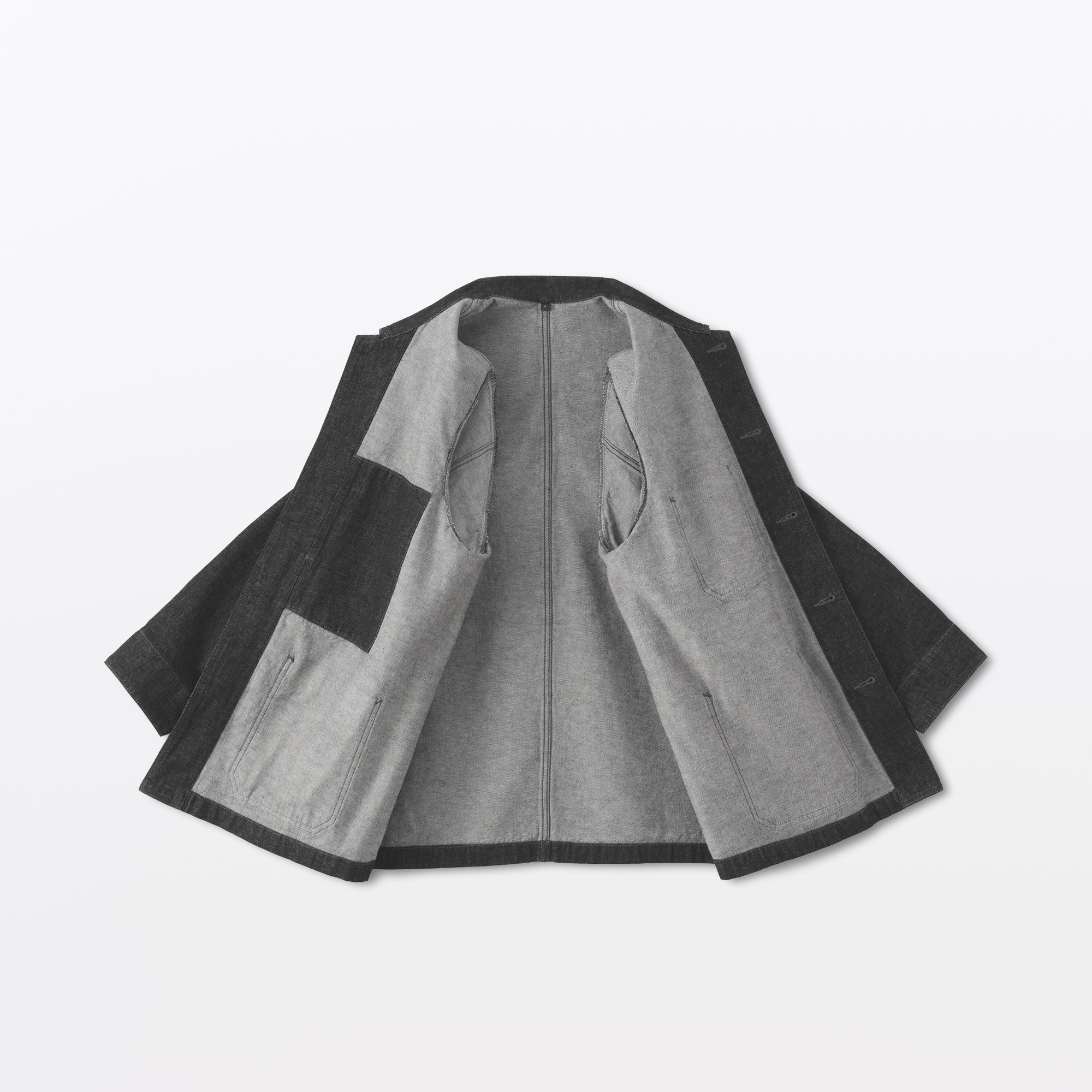 Kapok Blend Denim Coverall Jacket