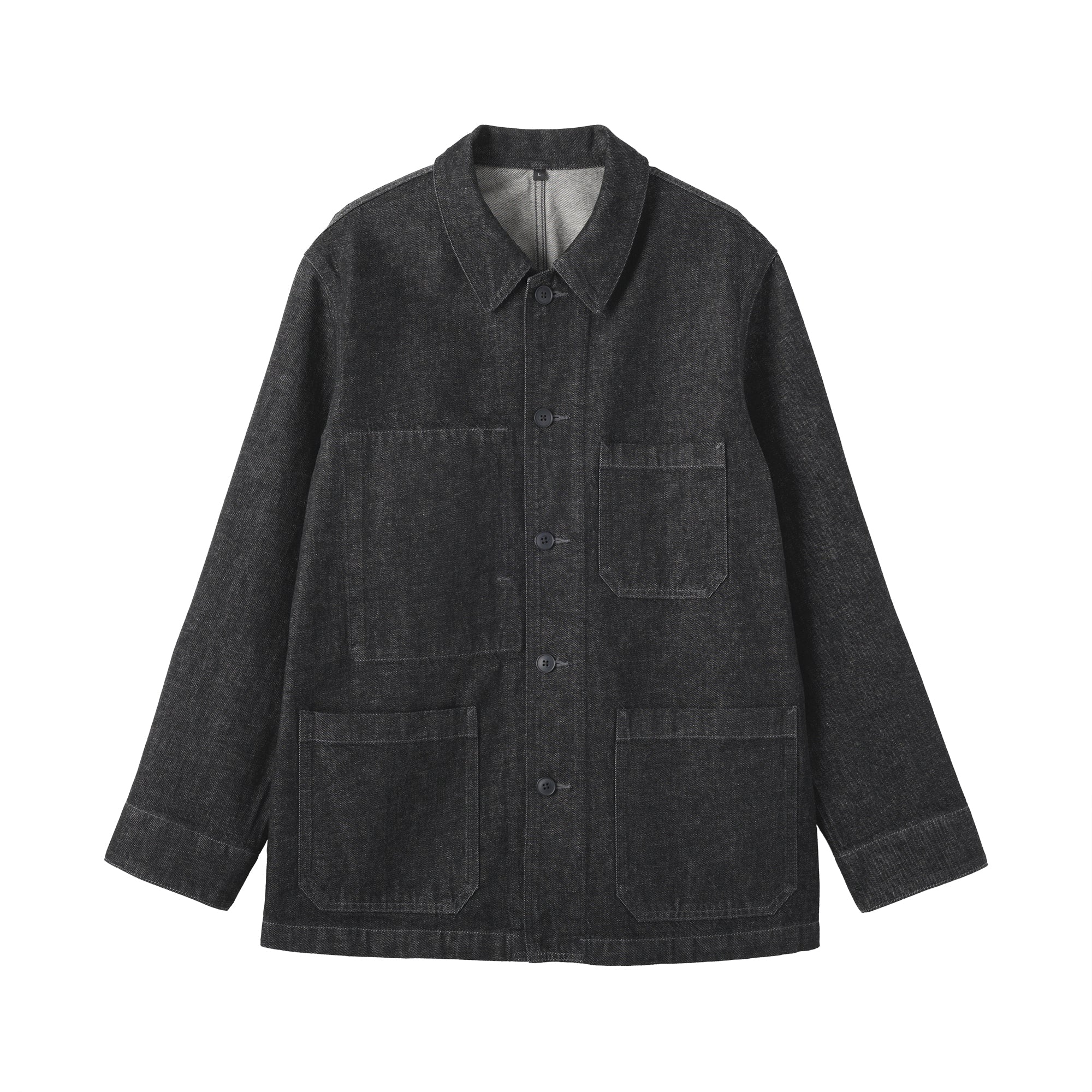 Kapok Blend Denim Coverall Jacket