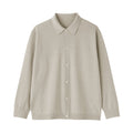 Hemp Blend Knit Shirt Cardigan