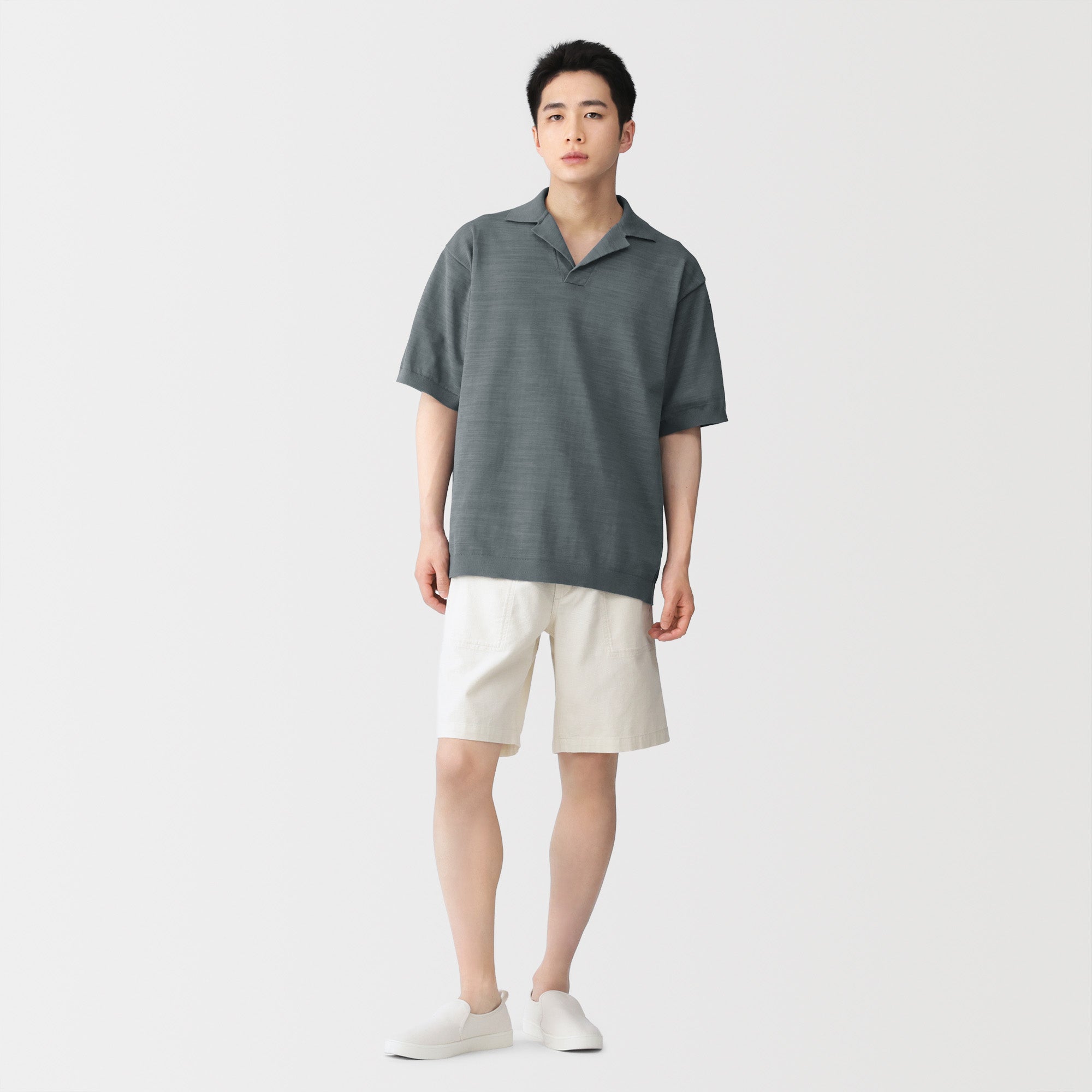 Quick Dry Open Collar Shirt