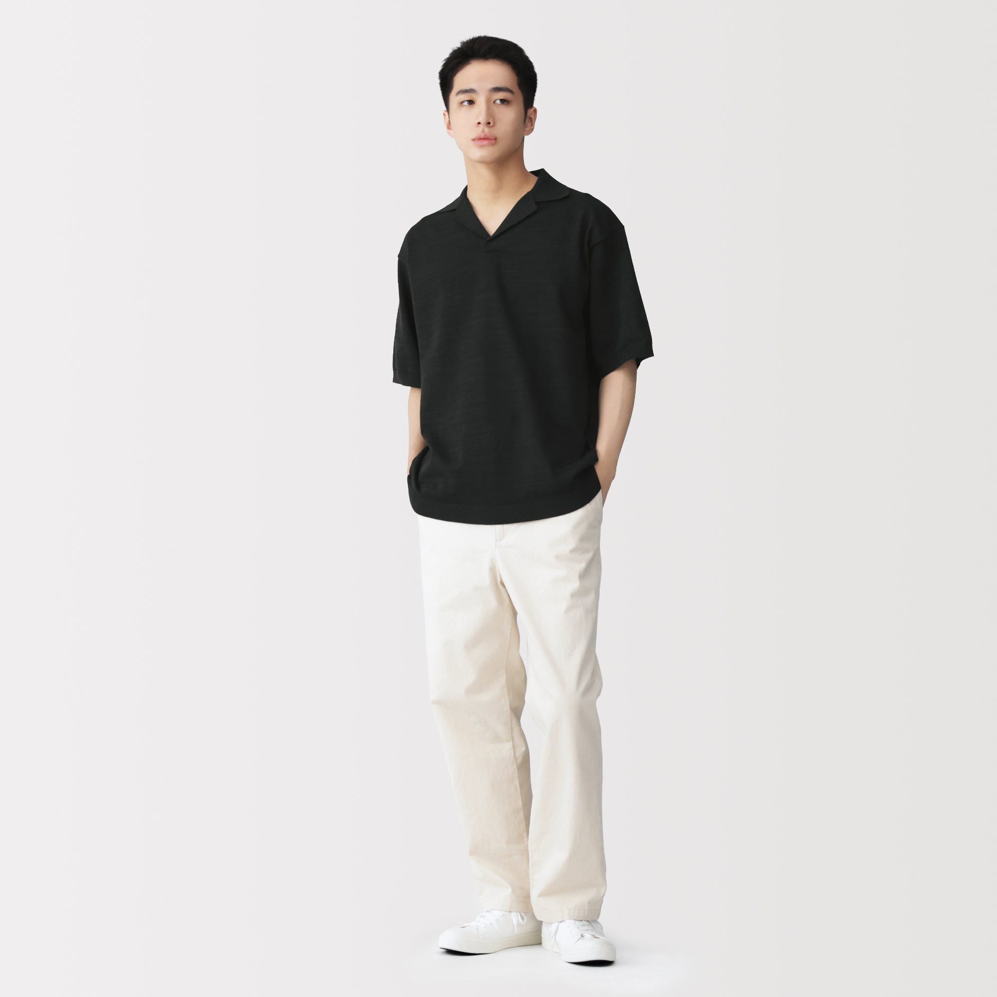 Quick Dry Open Collar Shirt