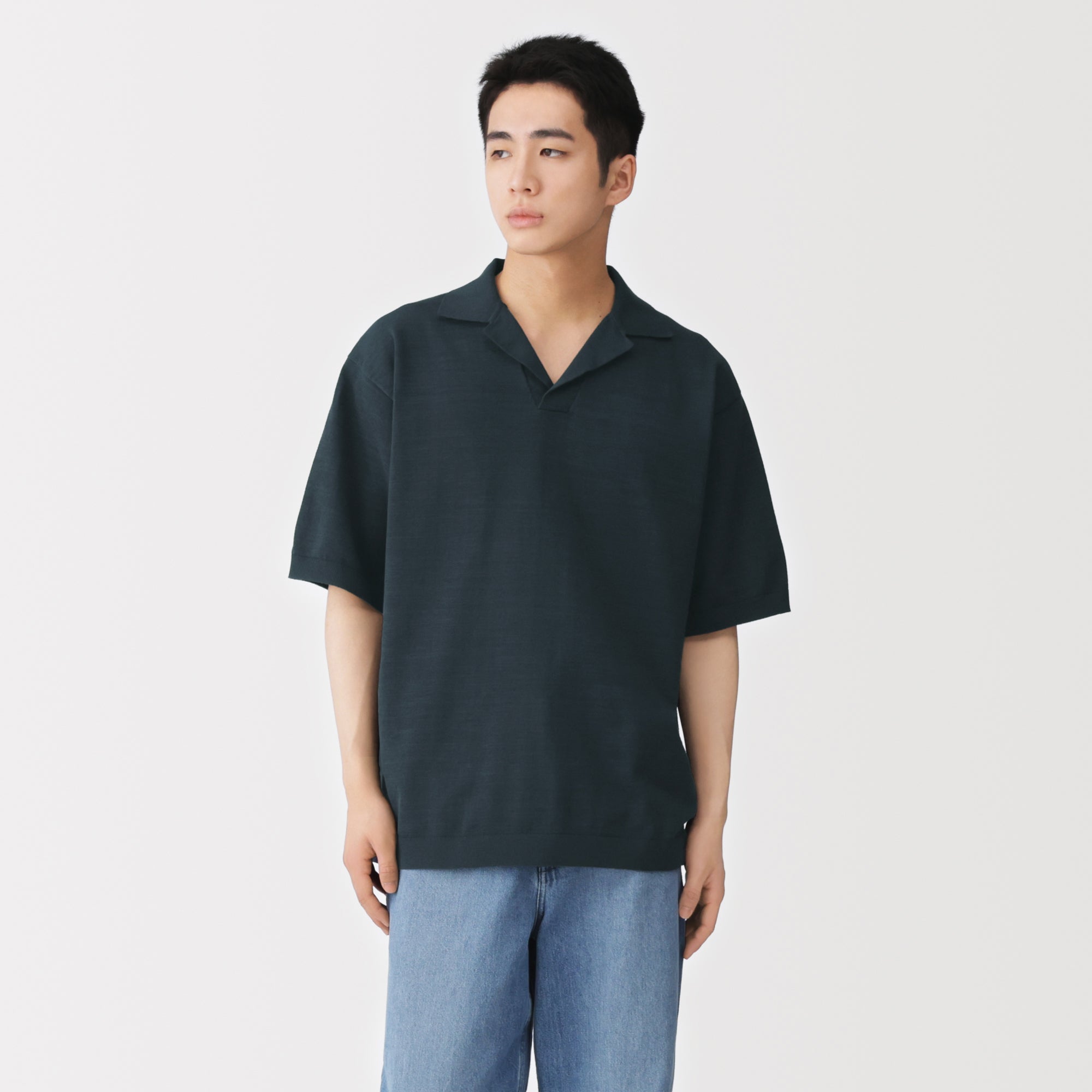 Quick Dry Open Collar Shirt