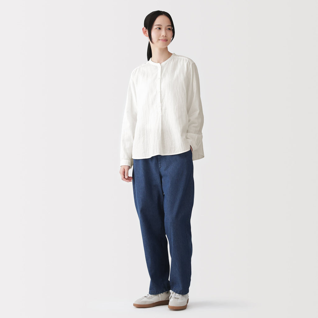 Kapok Blend Double Gauze Blouse