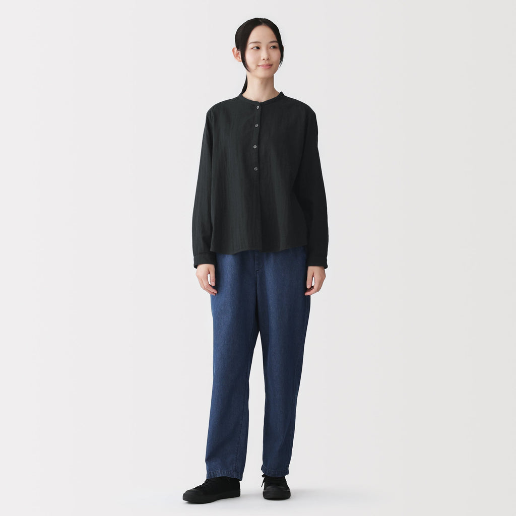 Kapok Blend Double Gauze Blouse
