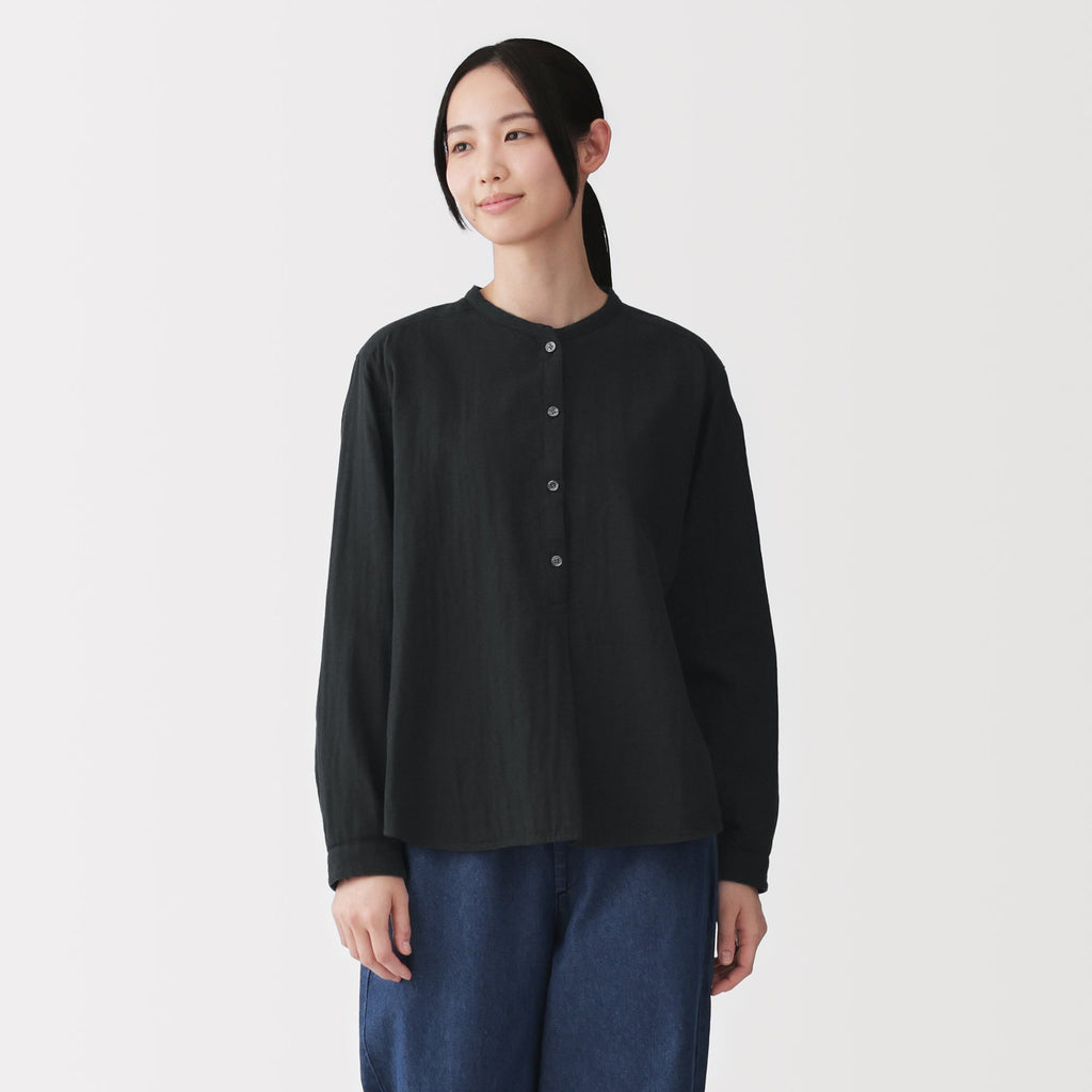 Kapok Blend Double Gauze Blouse