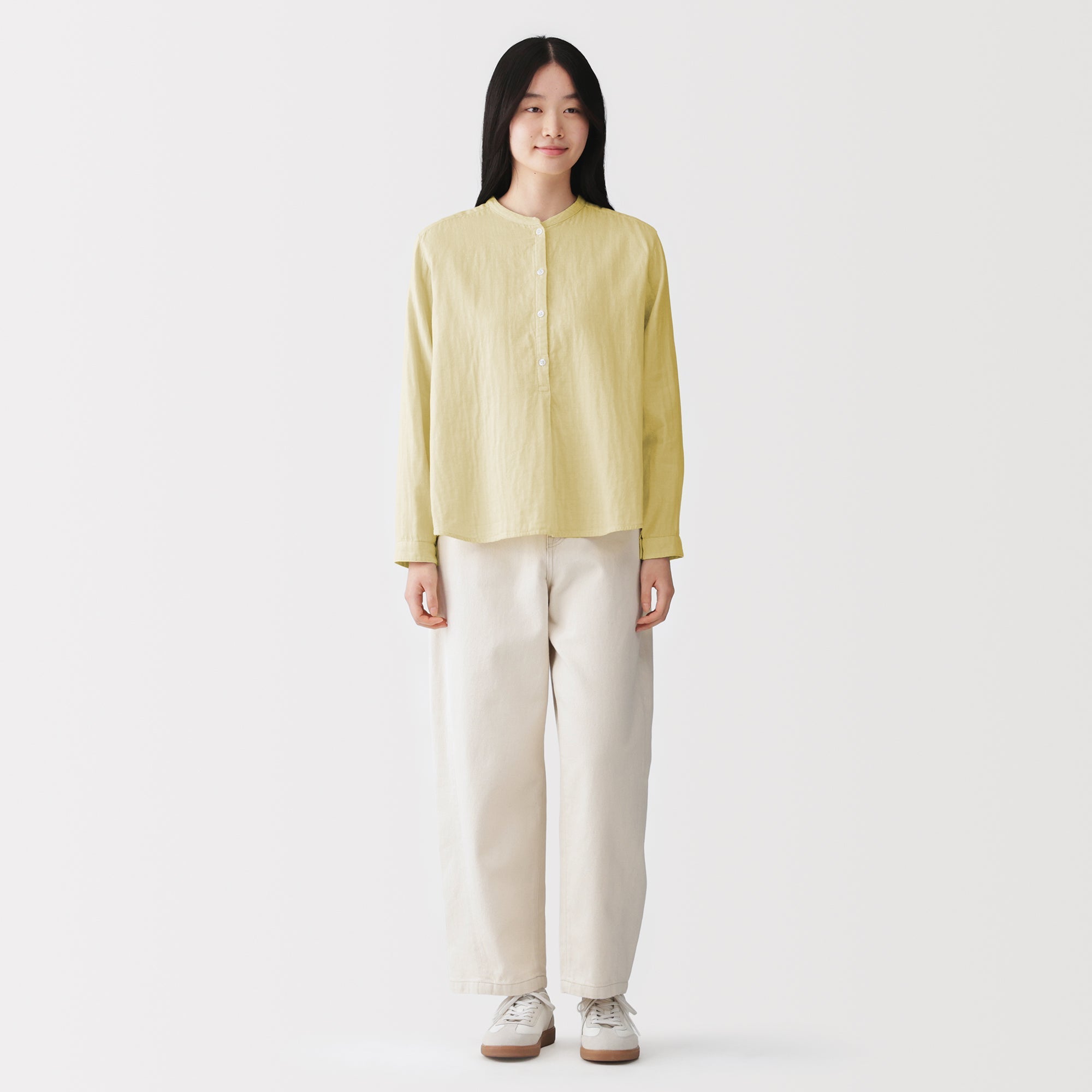 Kapok Blend Double Gauze Blouse