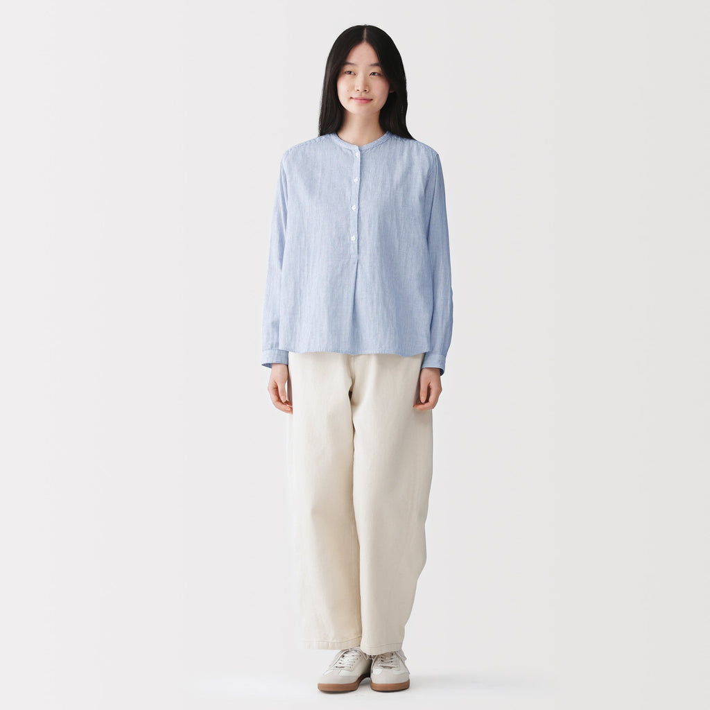Kapok Blend Double Gauze Blouse