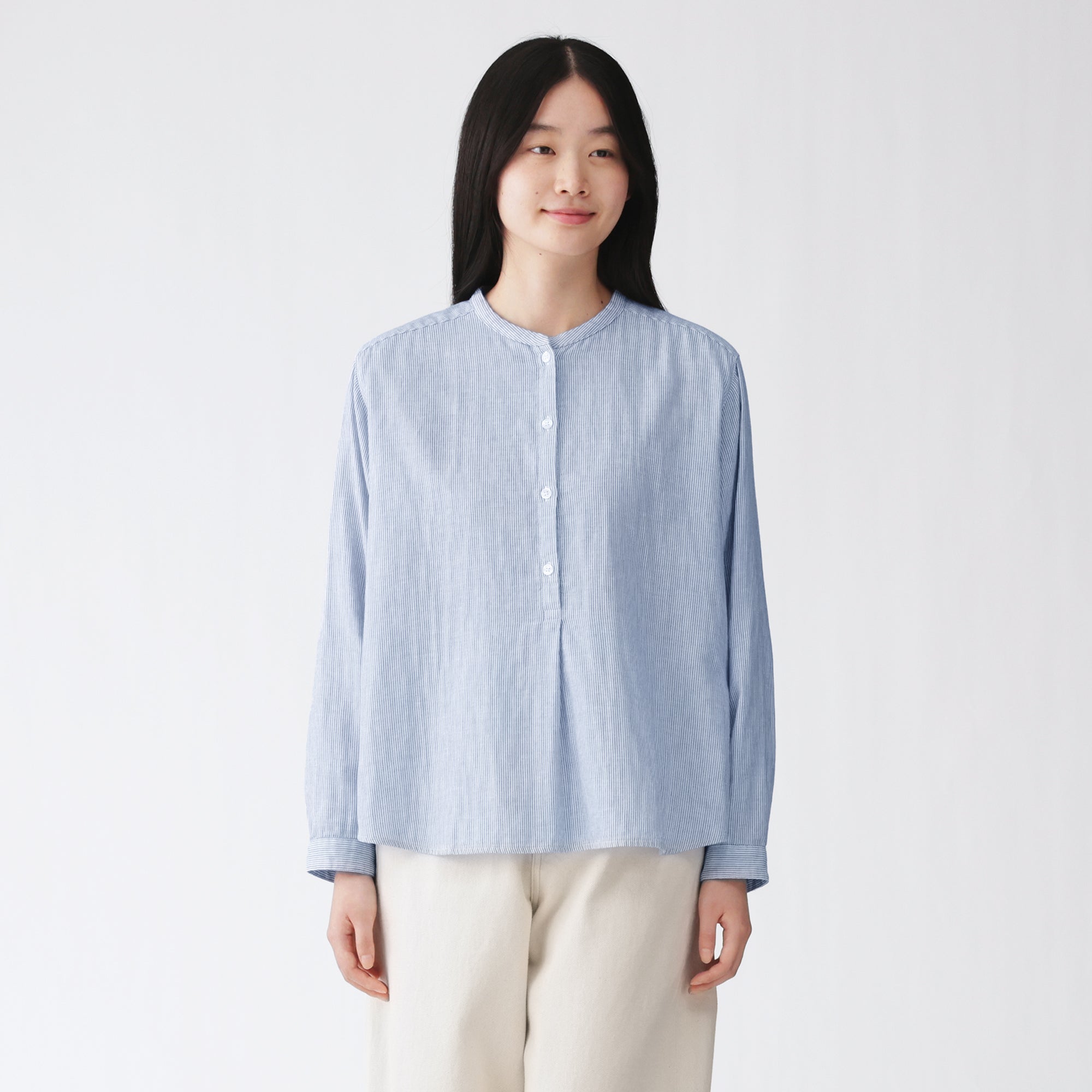 Kapok Blend Double Gauze Blouse