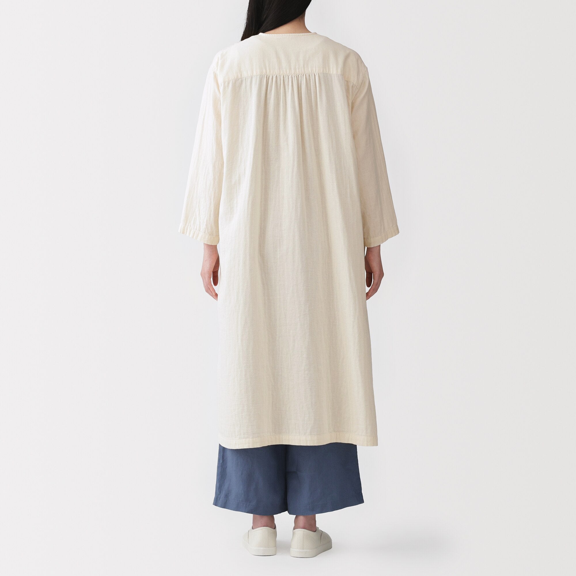 Kapok Blend Double Gauze Wrap Dress