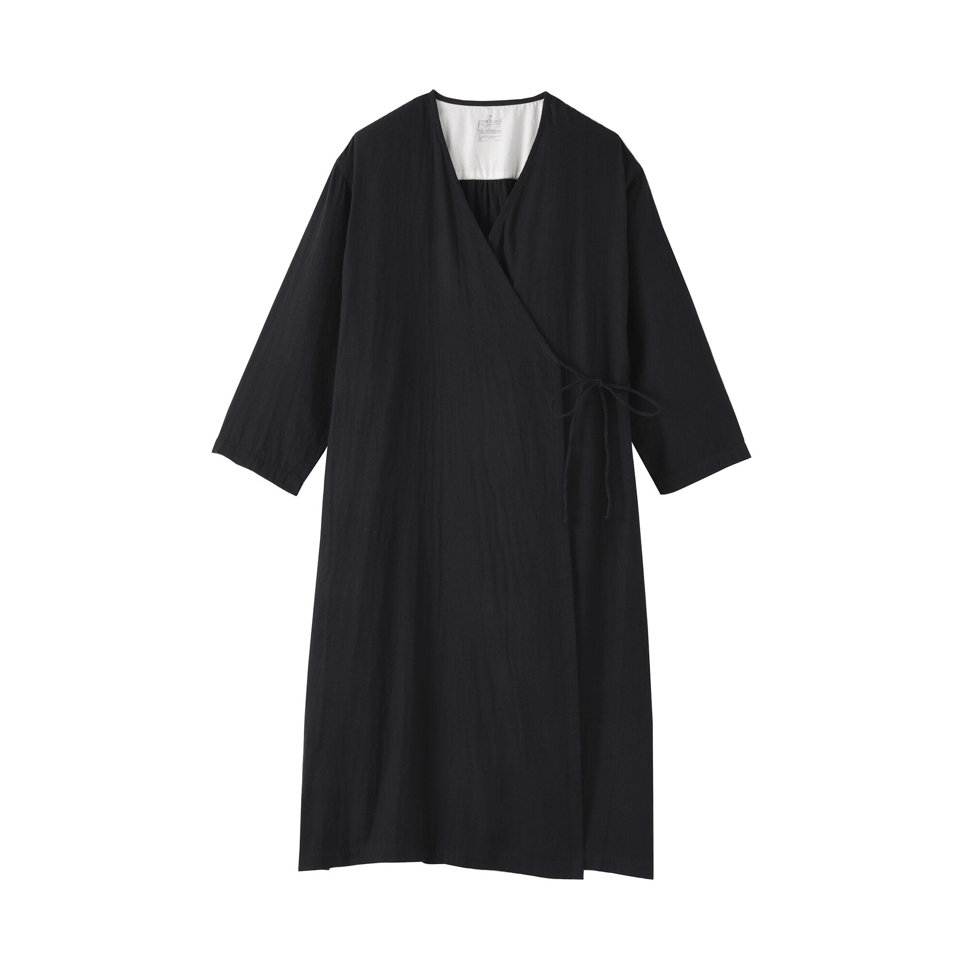 Kapok Blend Double Gauze Wrap Dress