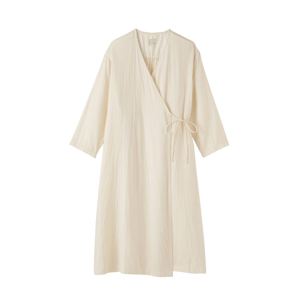 Kapok Blend Double Gauze Wrap Dress
