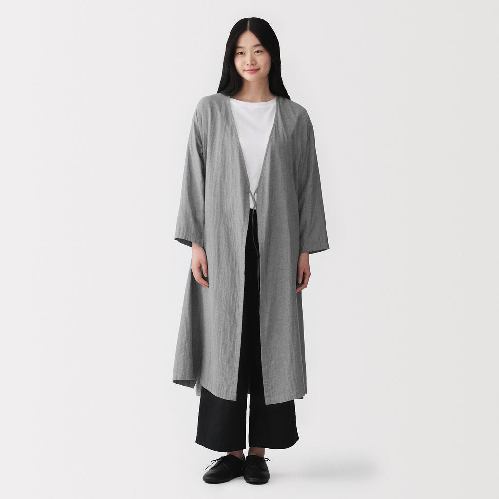 Kapok Blend Double Gauze Wrap Dress