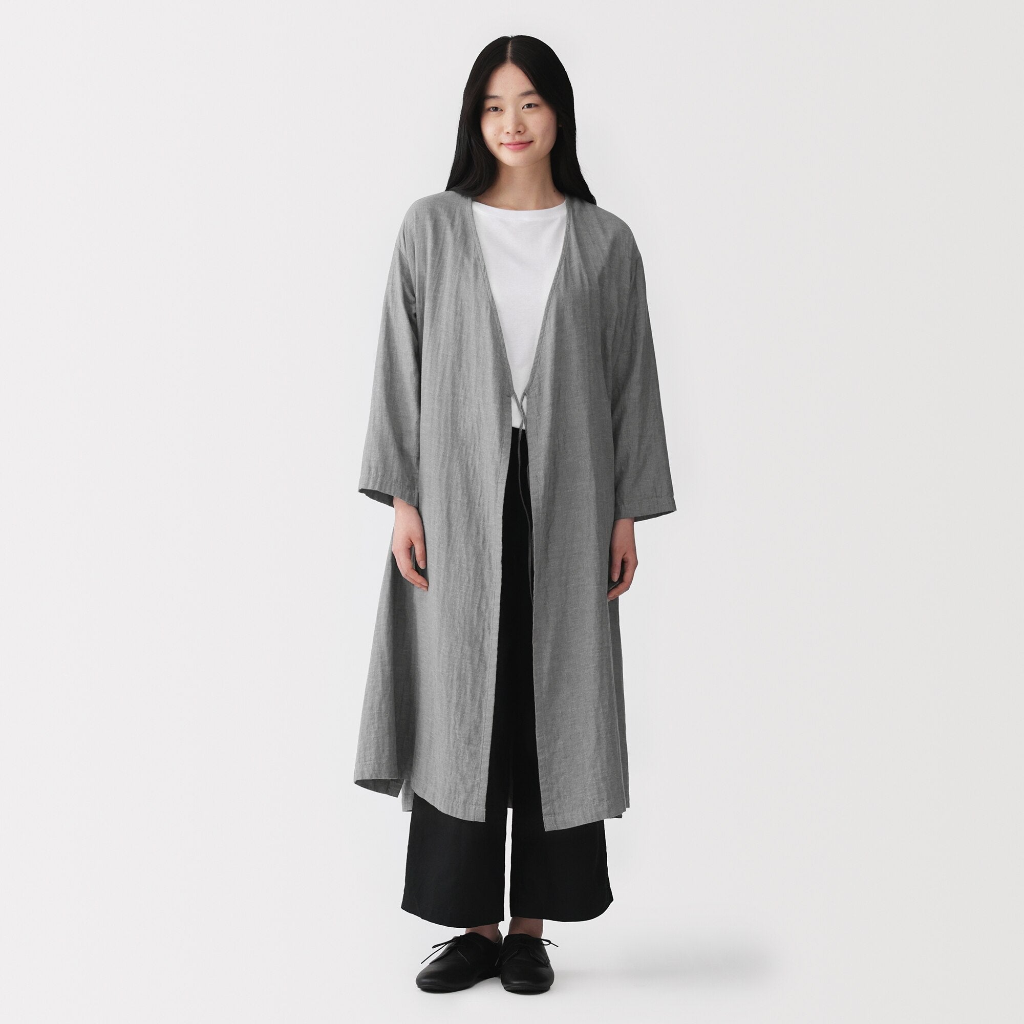 Kapok Blend Double Gauze Wrap Dress