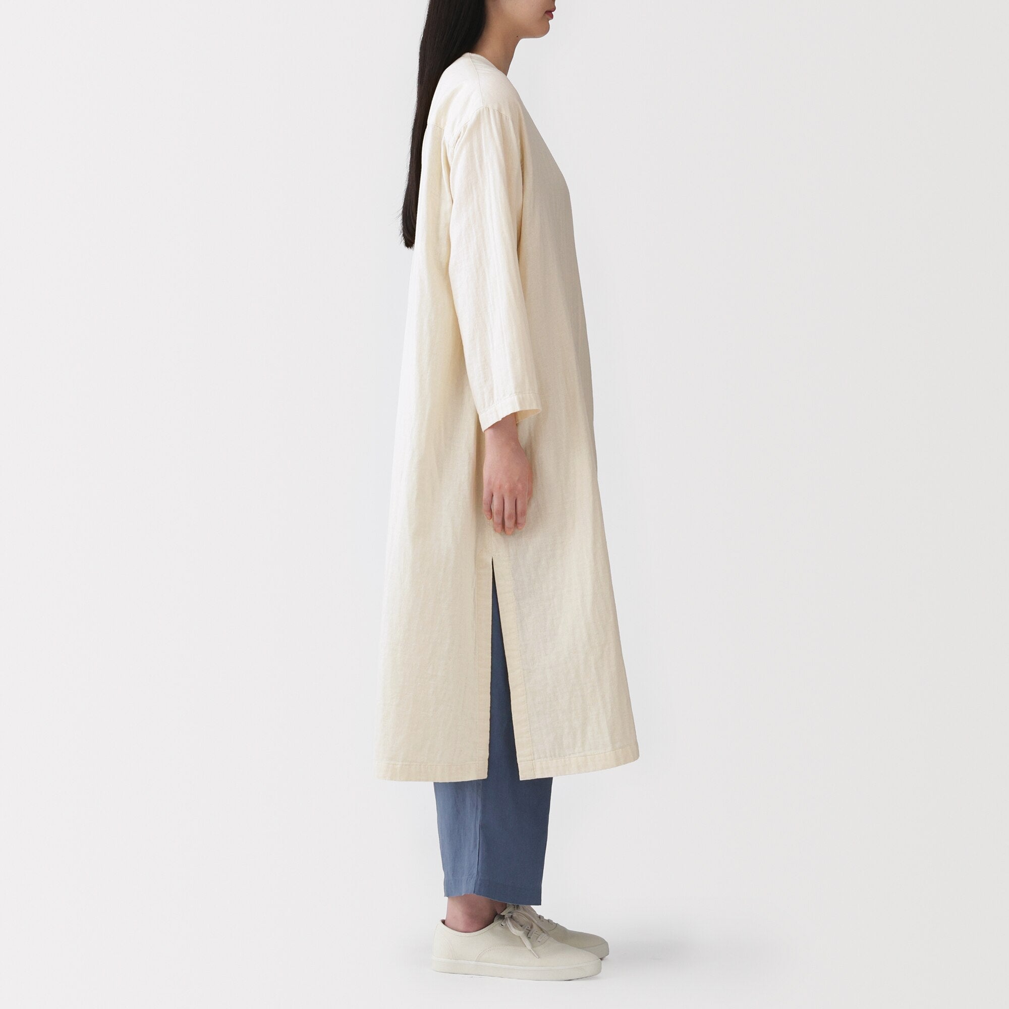 Kapok Blend Double Gauze Wrap Dress