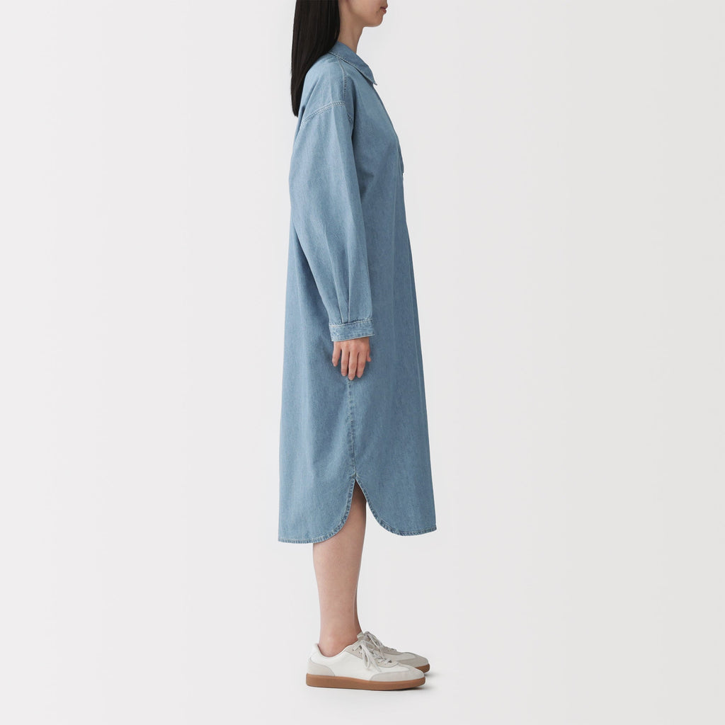 Kapok Blend Denim Dress